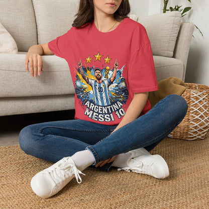 Argentina Messi Soccer T‑Shirt — World Cup Champion Fan Tee