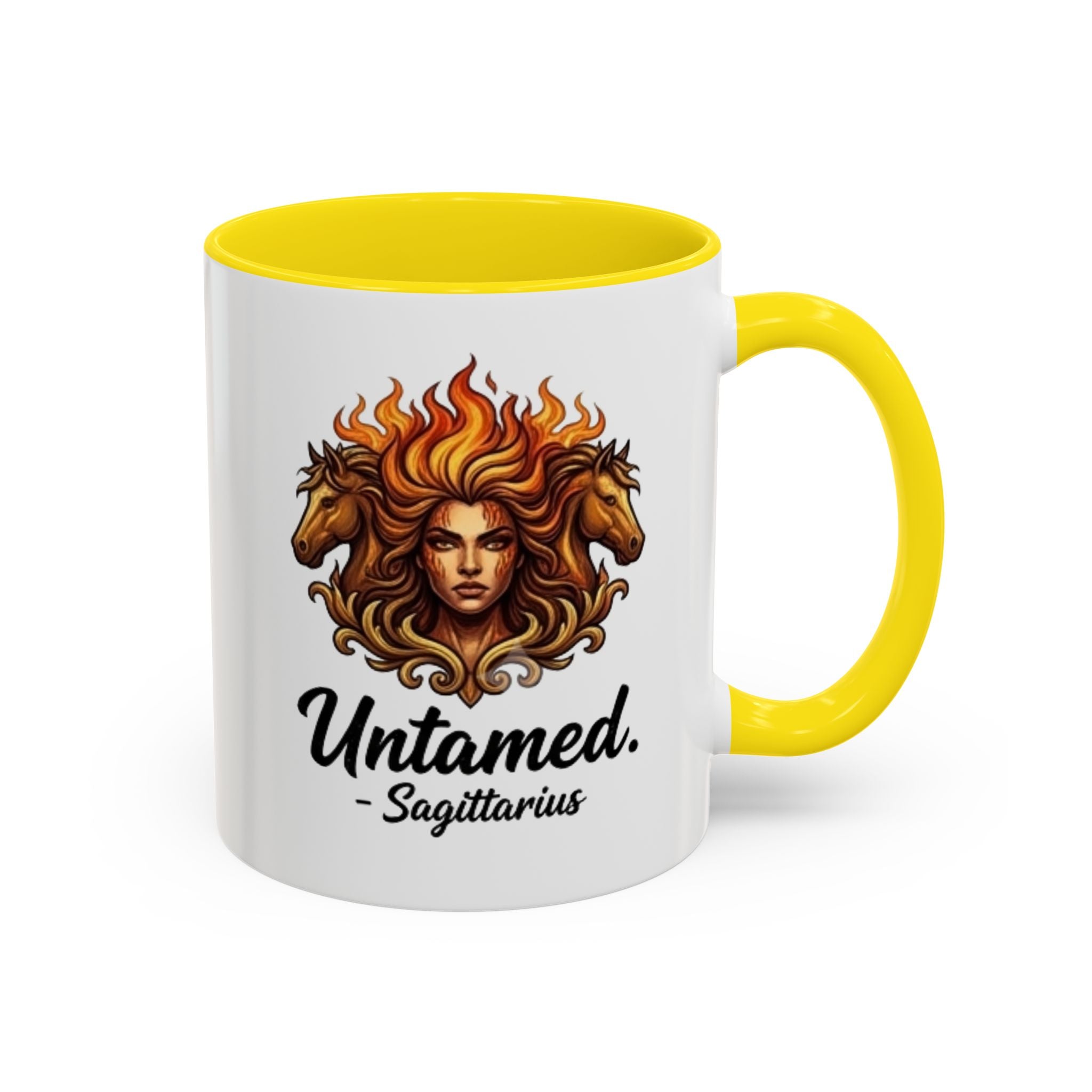 Untamed Sagittarius Accent Coffee Mug – Zodiac Astrology Gift (11/15oz)