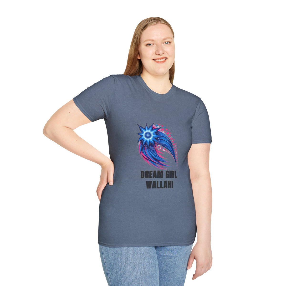 Dream Girl T-Shirt — Blue Starburst Heart Graphic ("Dream Girl Wallah") - Trending Now - August 2026