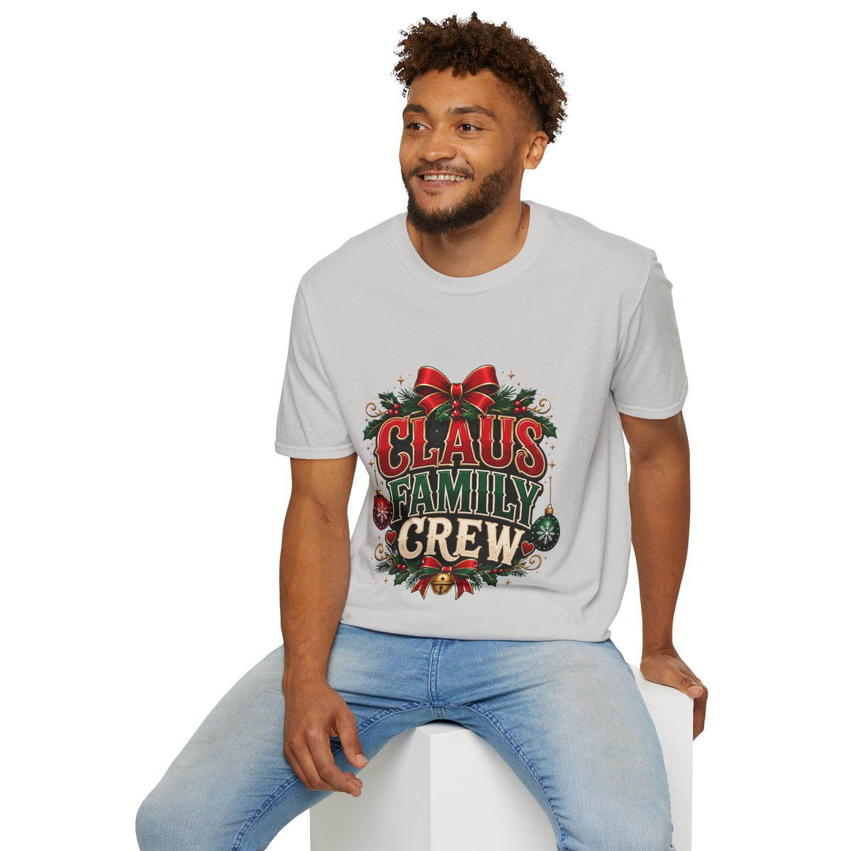 Claus Family Crew T-Shirt — Festive Christmas Holiday Tee