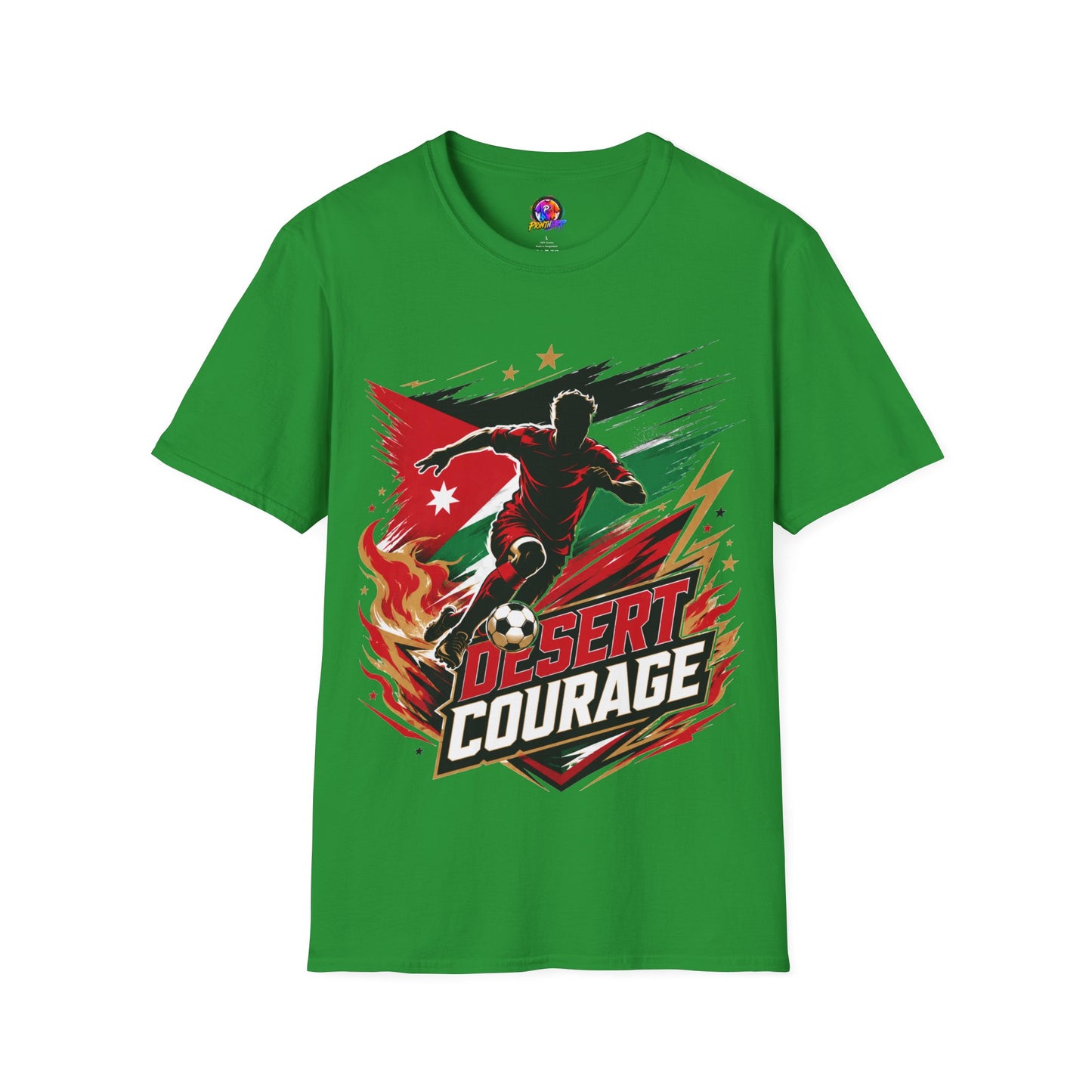 Jordan Soccer T‑Shirt — Desert Courage Flag Design