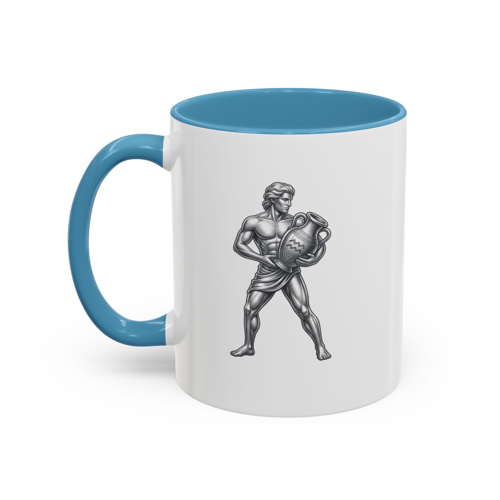 Aquarius Zodiac Accent Coffee Mug – Astrology Sign Gift