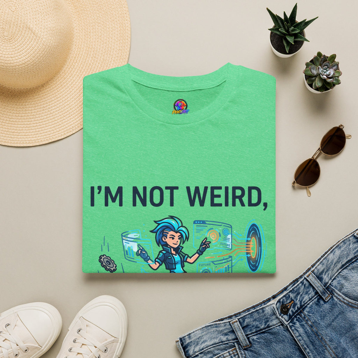 I'm Not Weird I'm Just Ahead Of My Time Aquarius T-Shirt