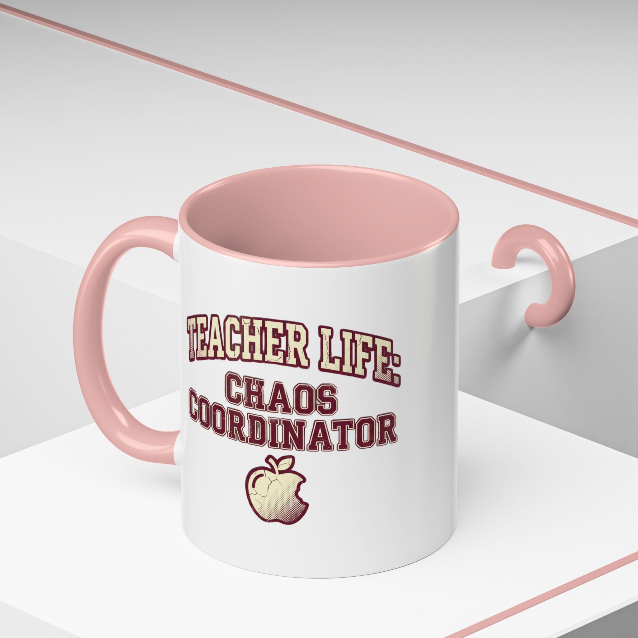 Funny Teacher Life Chaos Coordinator Coffee Mug — Accent Mug