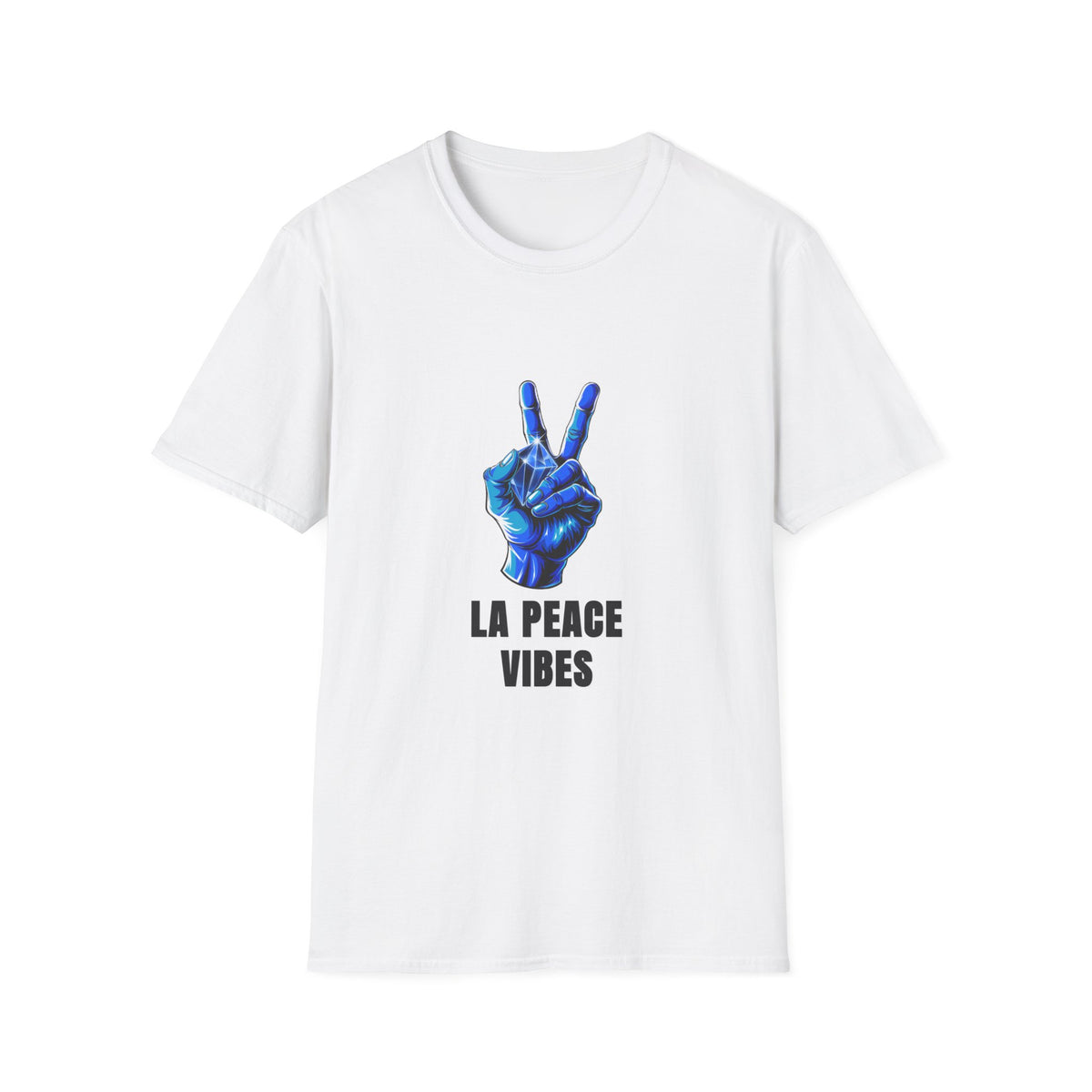 Peace Vibes T-Shirt — Blue Peace Hand Graphic Tee - Trending Now - August 2026