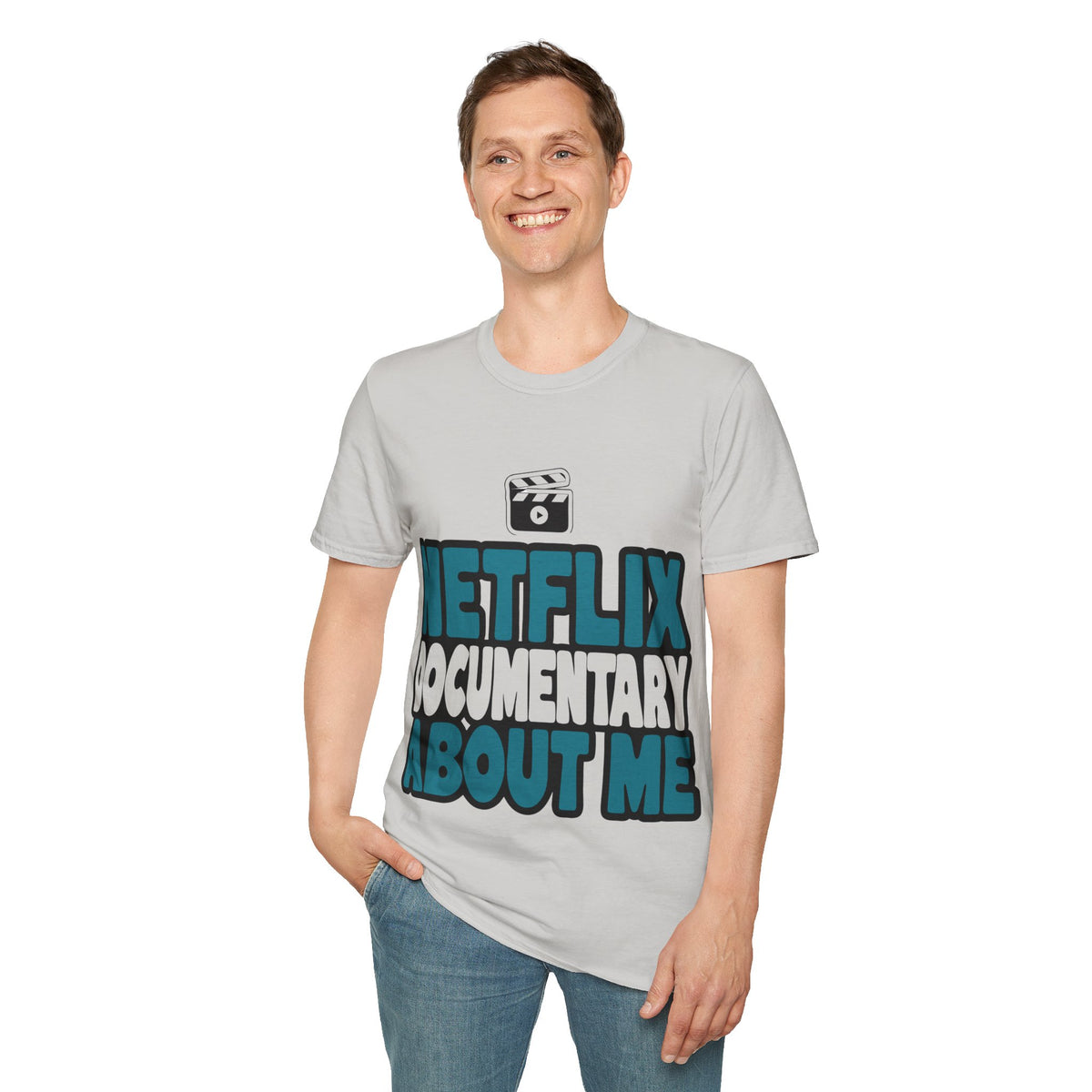 Netflix Documentary About Me Blue Block Bubble Font T-Shirt - Y2K Pop Culture Graphic Tee - Trending Now - September 2026