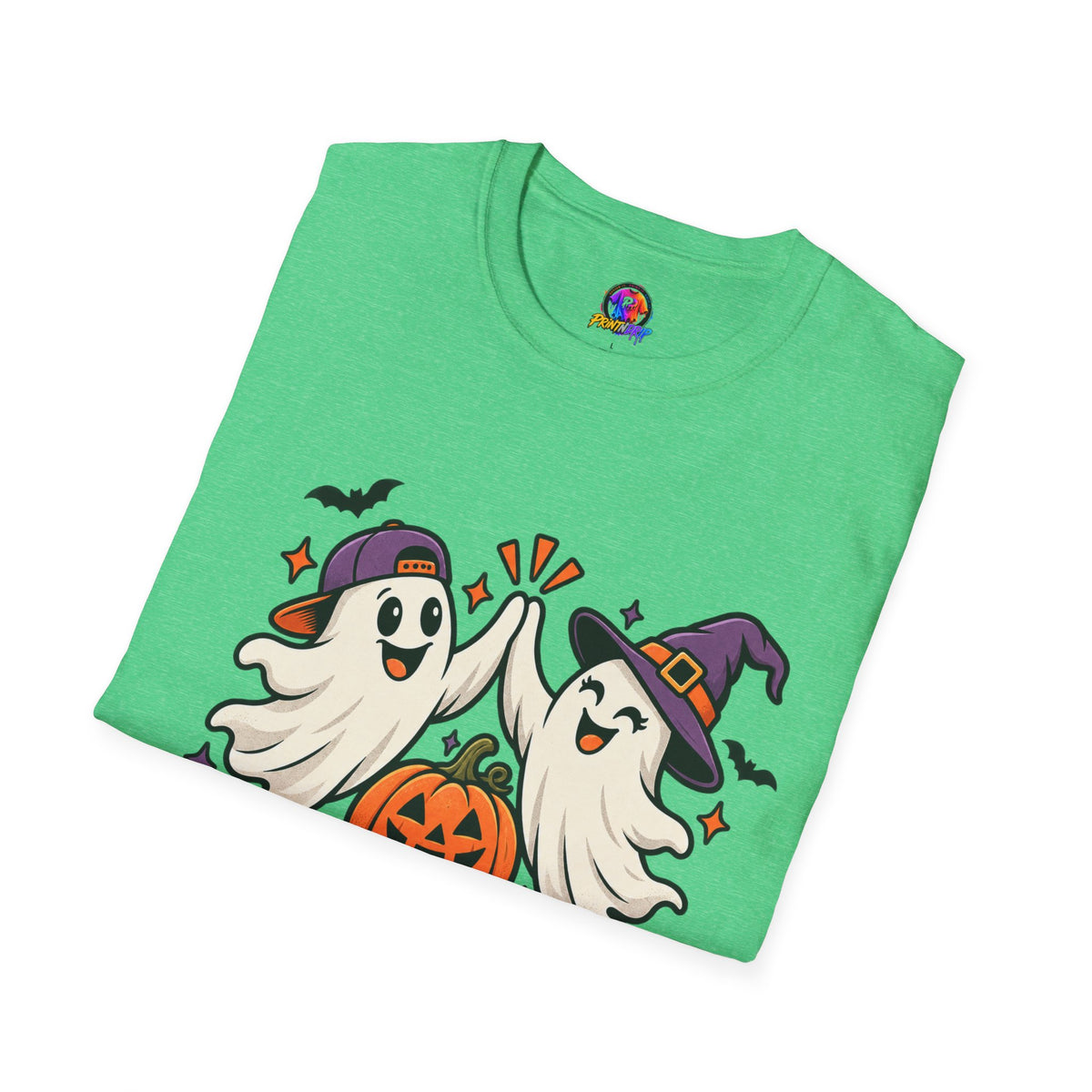 Boo Crew Halloween T-Shirt — Cute Ghosts & Pumpkin Graphic