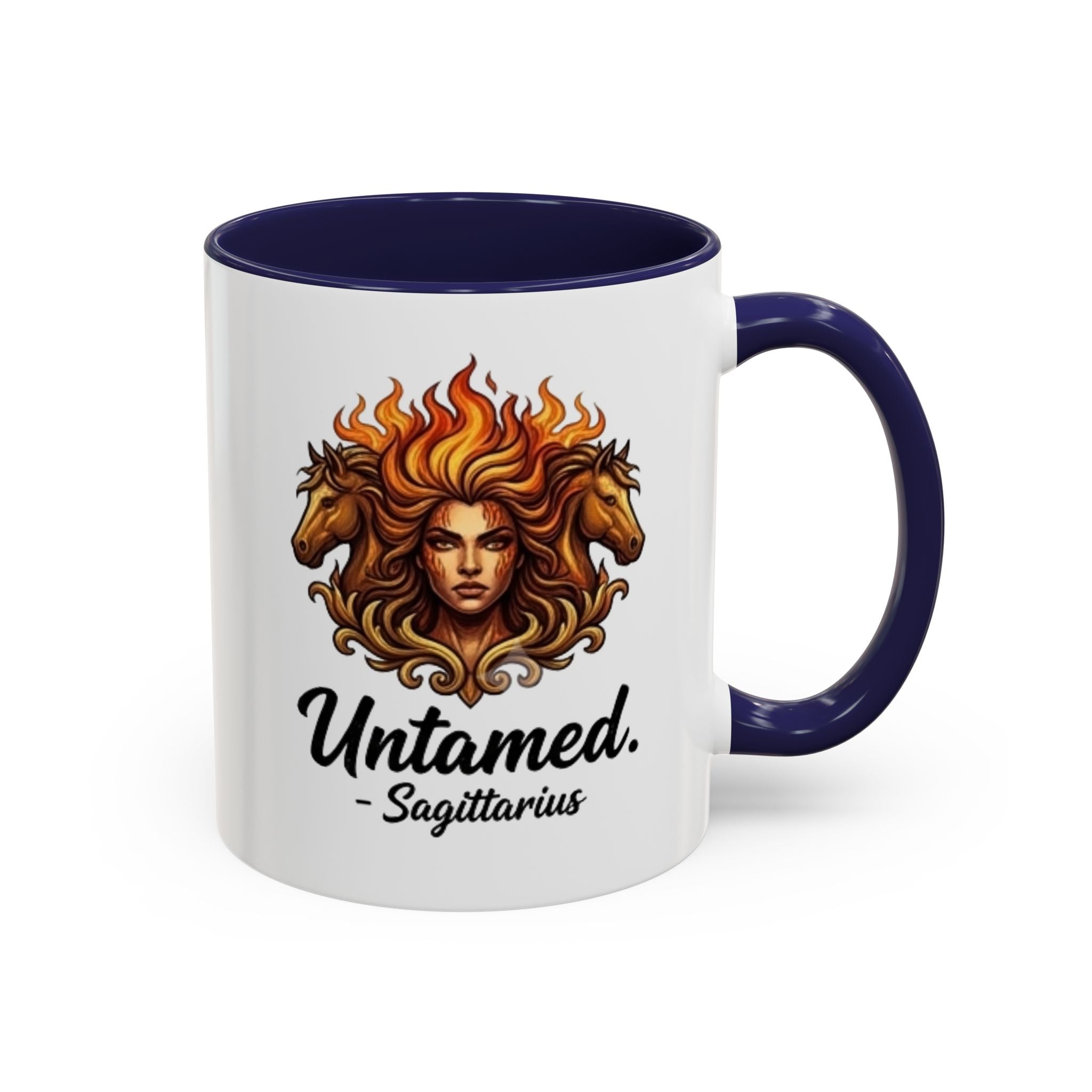 Untamed Sagittarius Accent Coffee Mug – Zodiac Astrology Gift (11/15oz)