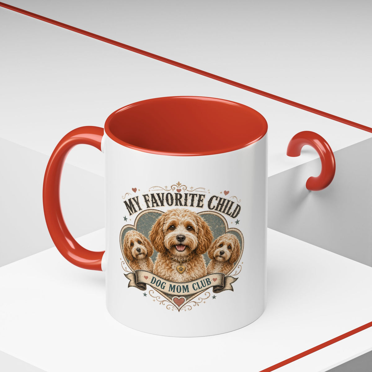Milo Bailey Dog Dad Mom Dog Mom Club Coffee Mug — “My Favorite Child” Cute Labradoodle Gift