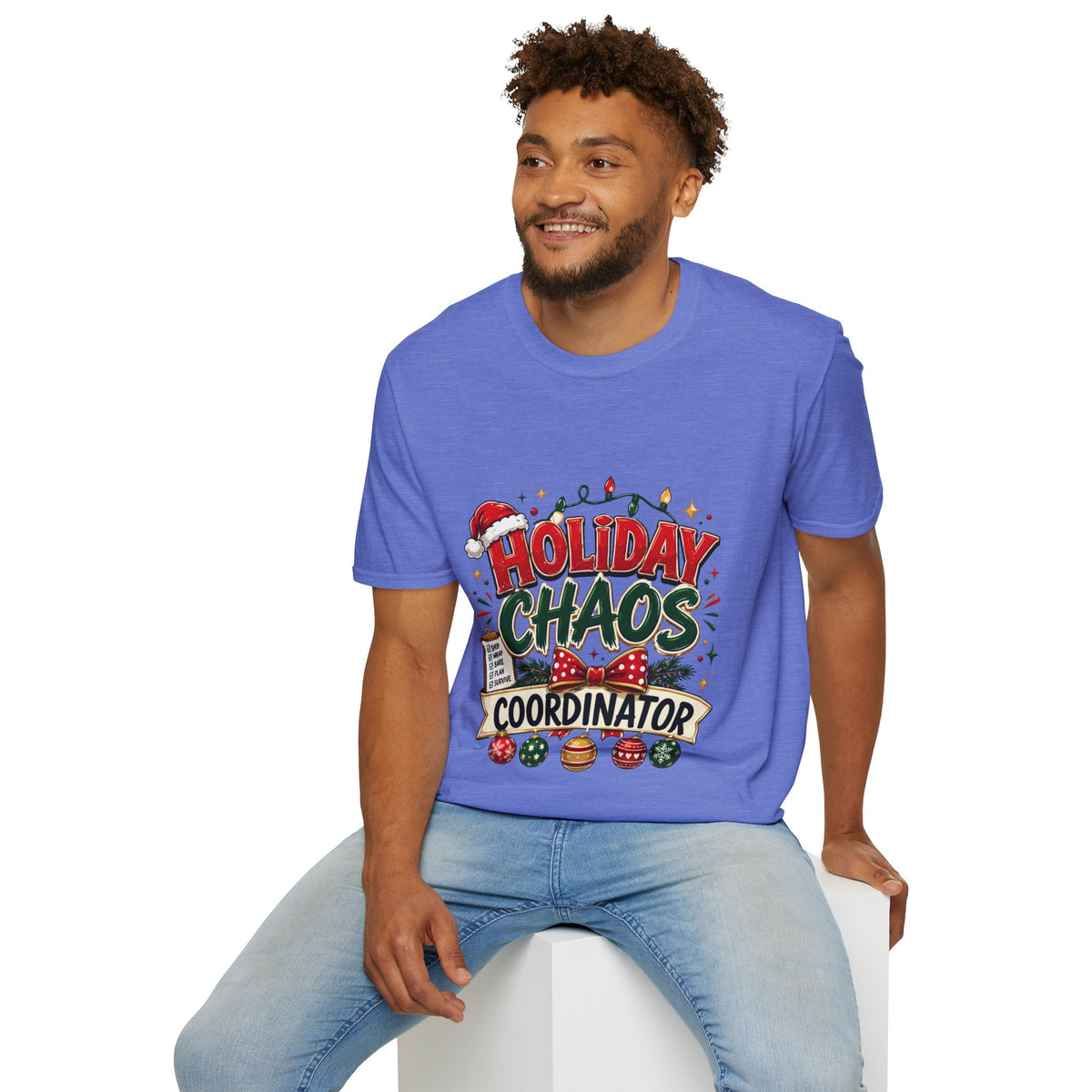 Holiday Chaos Coordinator T-Shirt — Funny Christmas Crew Tee