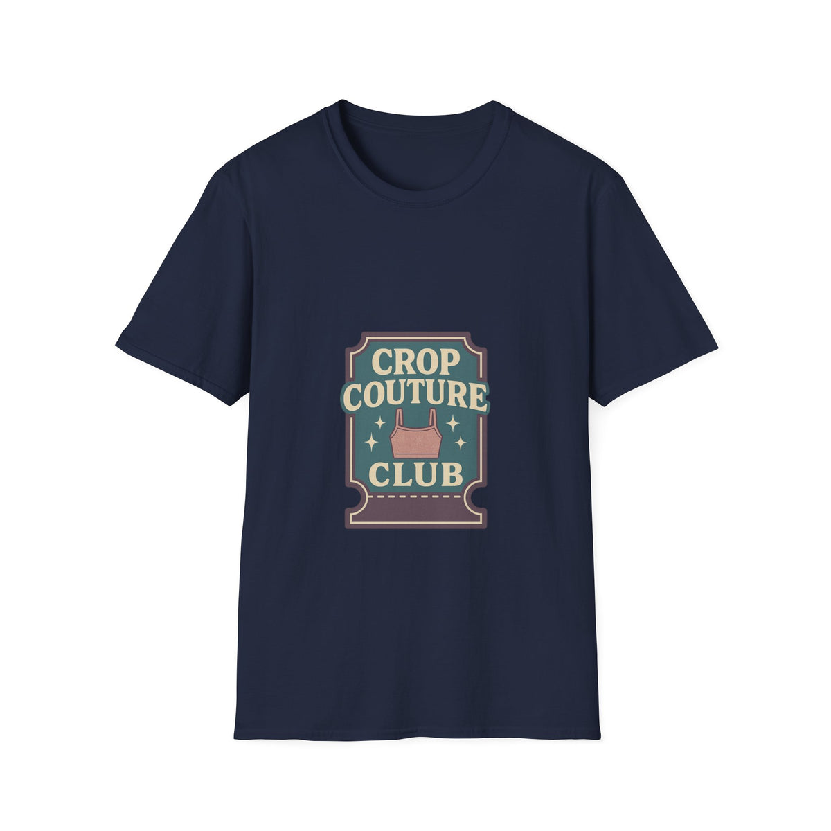 Crop Couture Club Retro Fashion Graphic Tee - Trending Now - October 2026