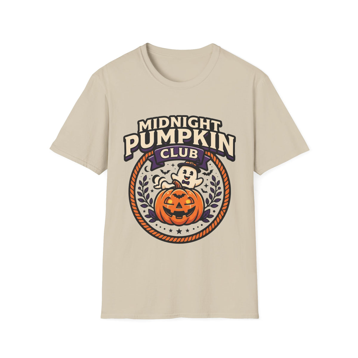 Midnight Pumpkin Club T-Shirt — Halloween Pumpkin Graphic Tee - Trending Now - August 2026