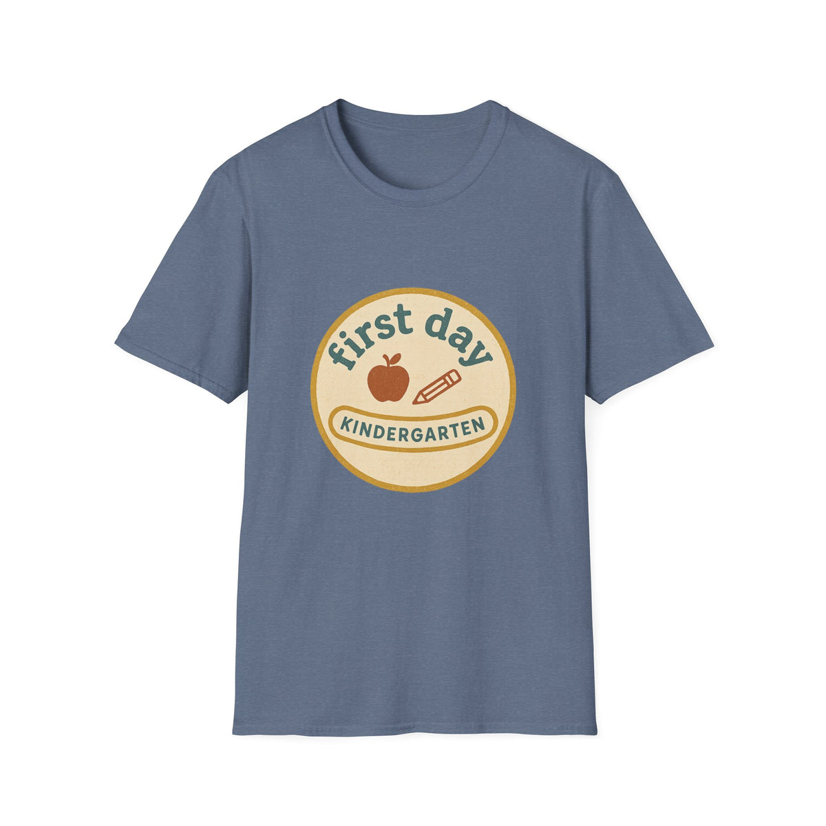 First Day Kindergarten Badge T-Shirt — Cute Back-to-School Tee for Teachers & Parents - Trending Now - August 2026