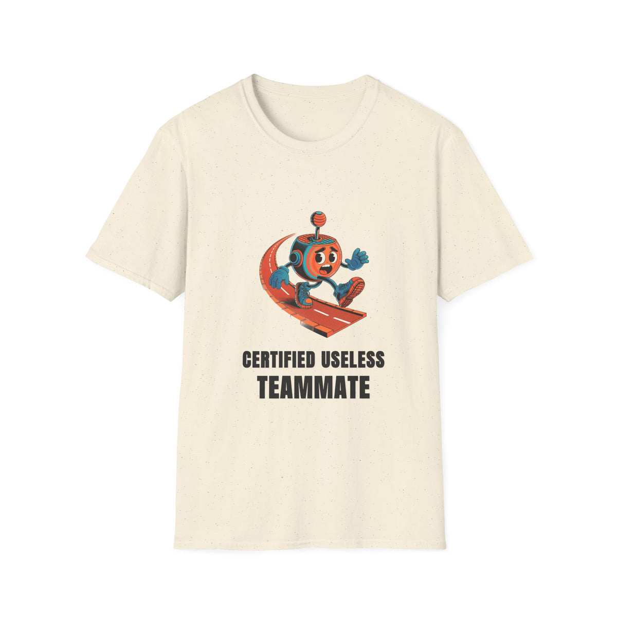 Certified Useless Teammate T-Shirt — Retro Robot Graphic - Trending Now - August 2026