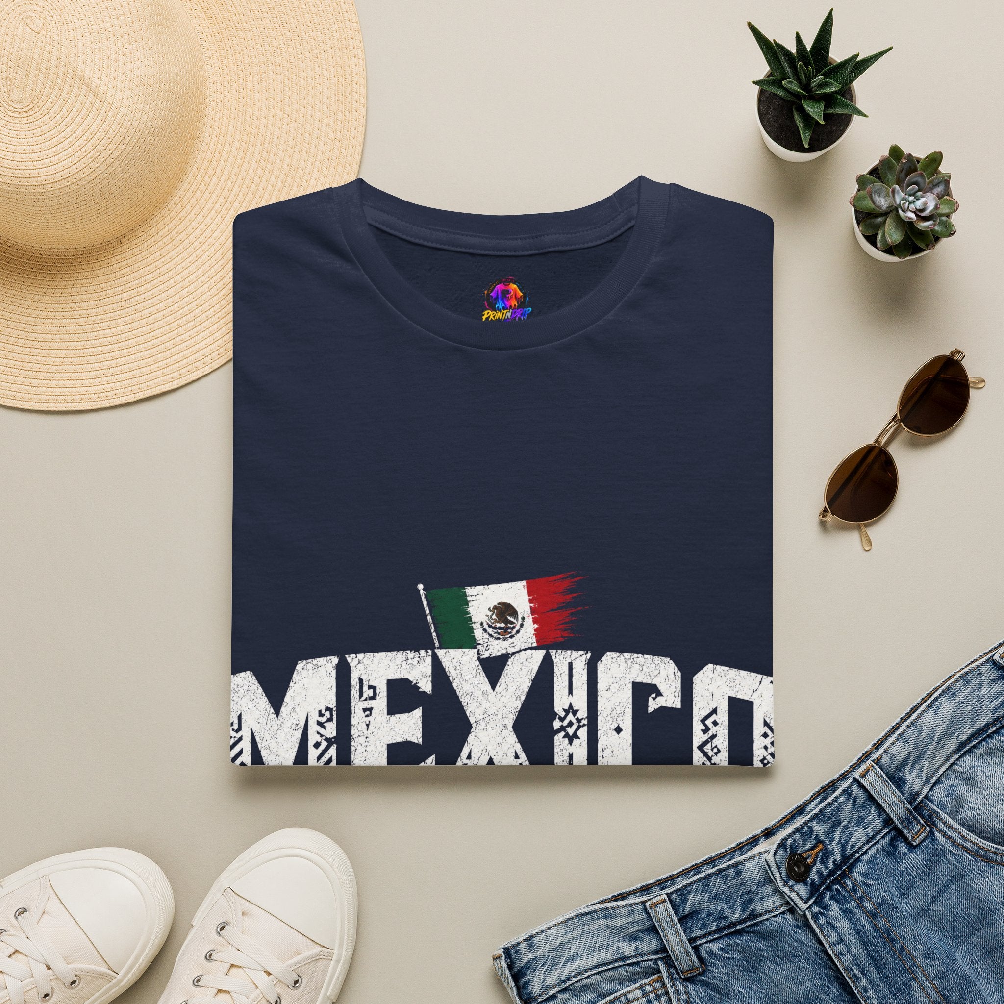 Mexico Vintage Flag T-Shirt