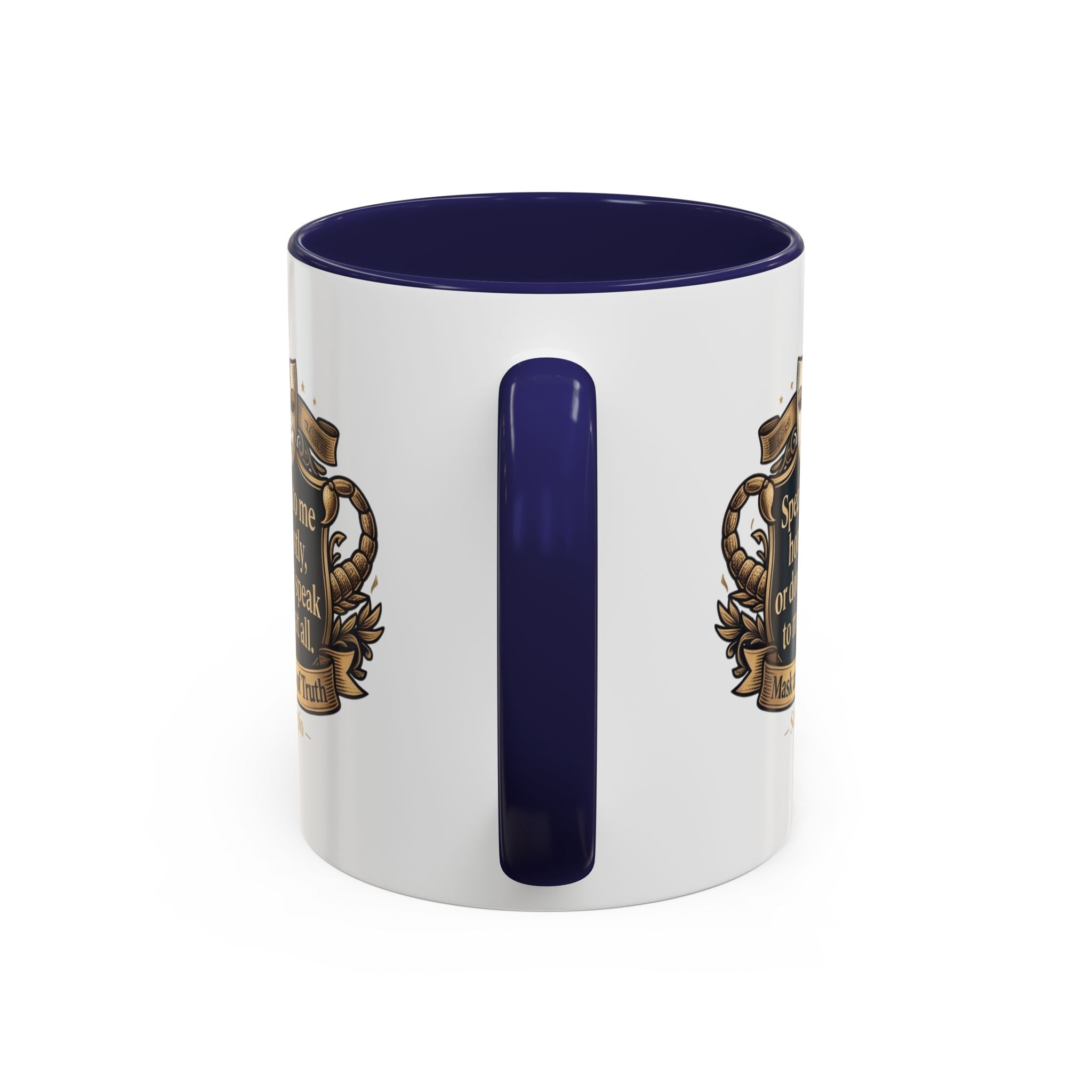 Scorpio Coffee Mug — "Speak to Me Honestly" Zodiac Accent Mug 11oz