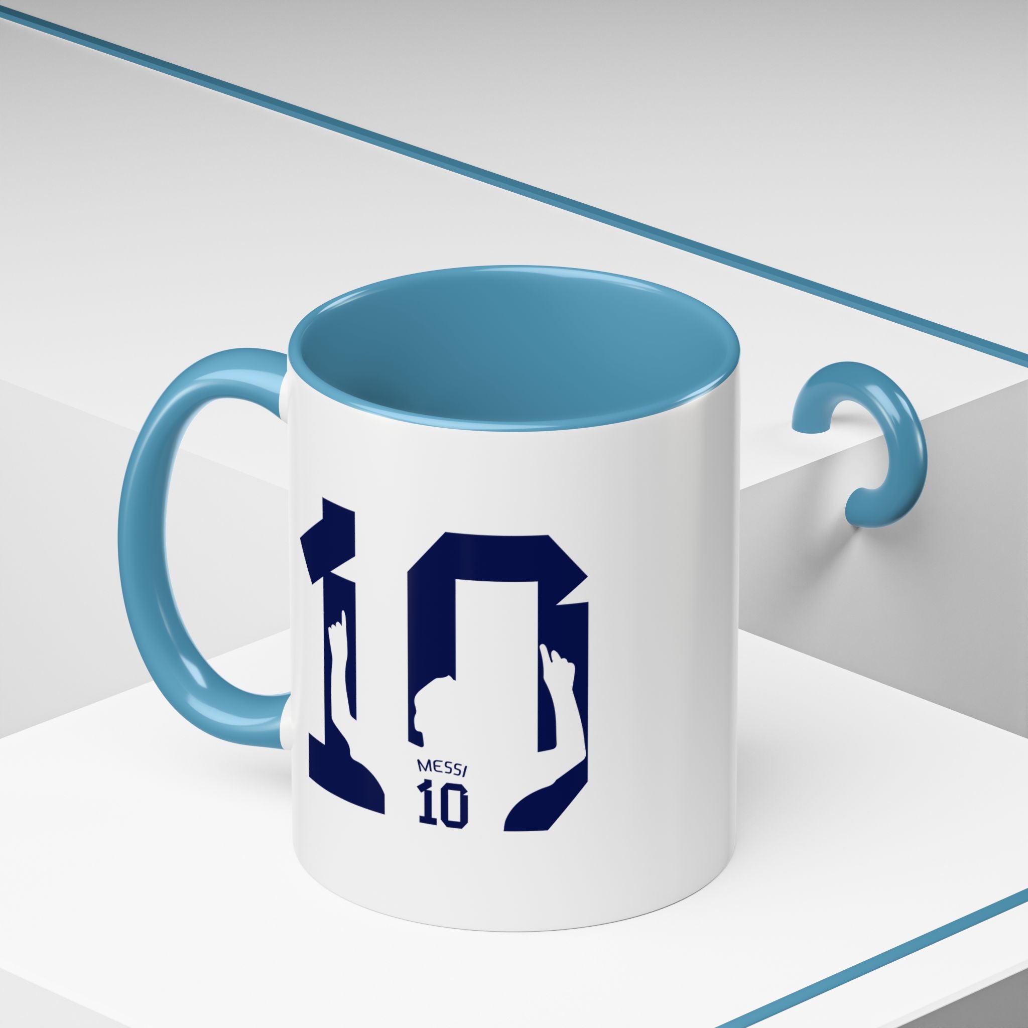 Messi Number 10 Coffee Mug — Soccer Fan Accent Mug