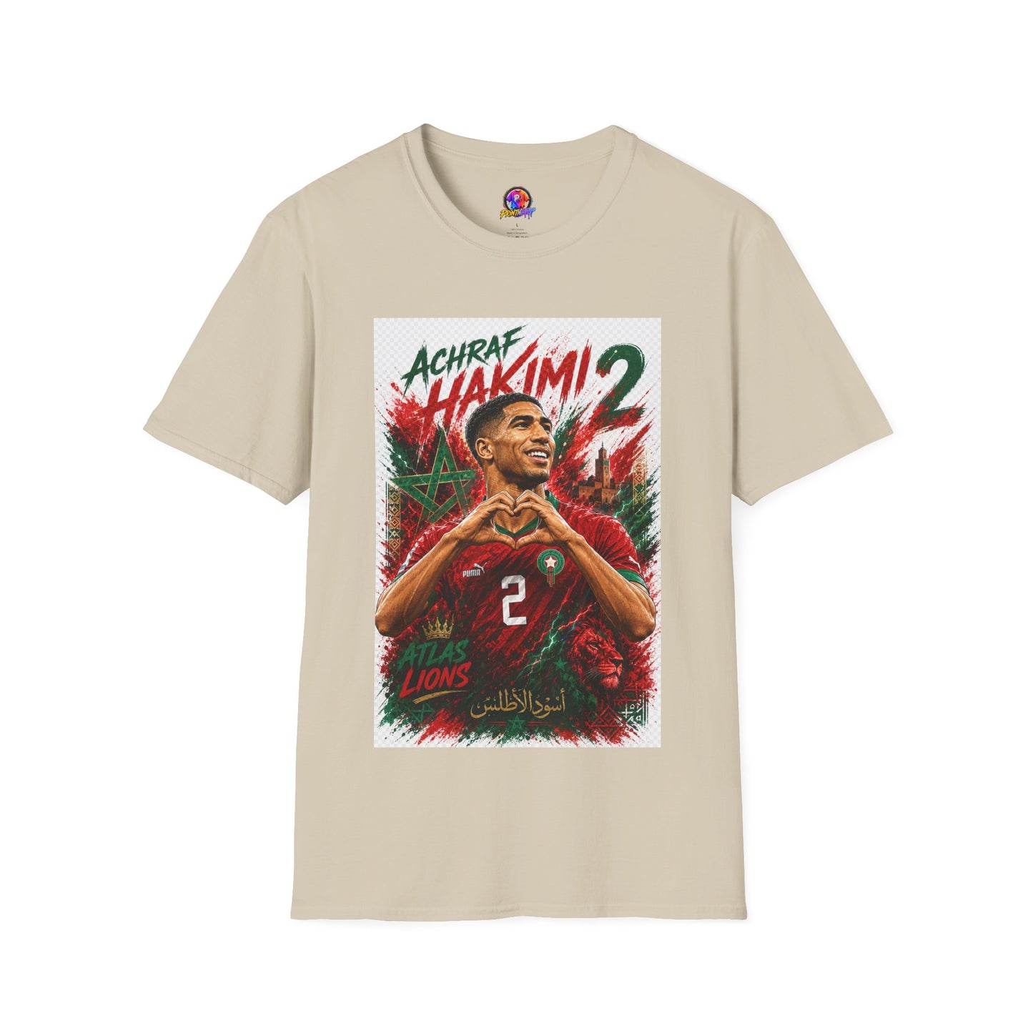 Achraf Hakimi #2 Soccer T-Shirt — Morocco Football Fan Tee