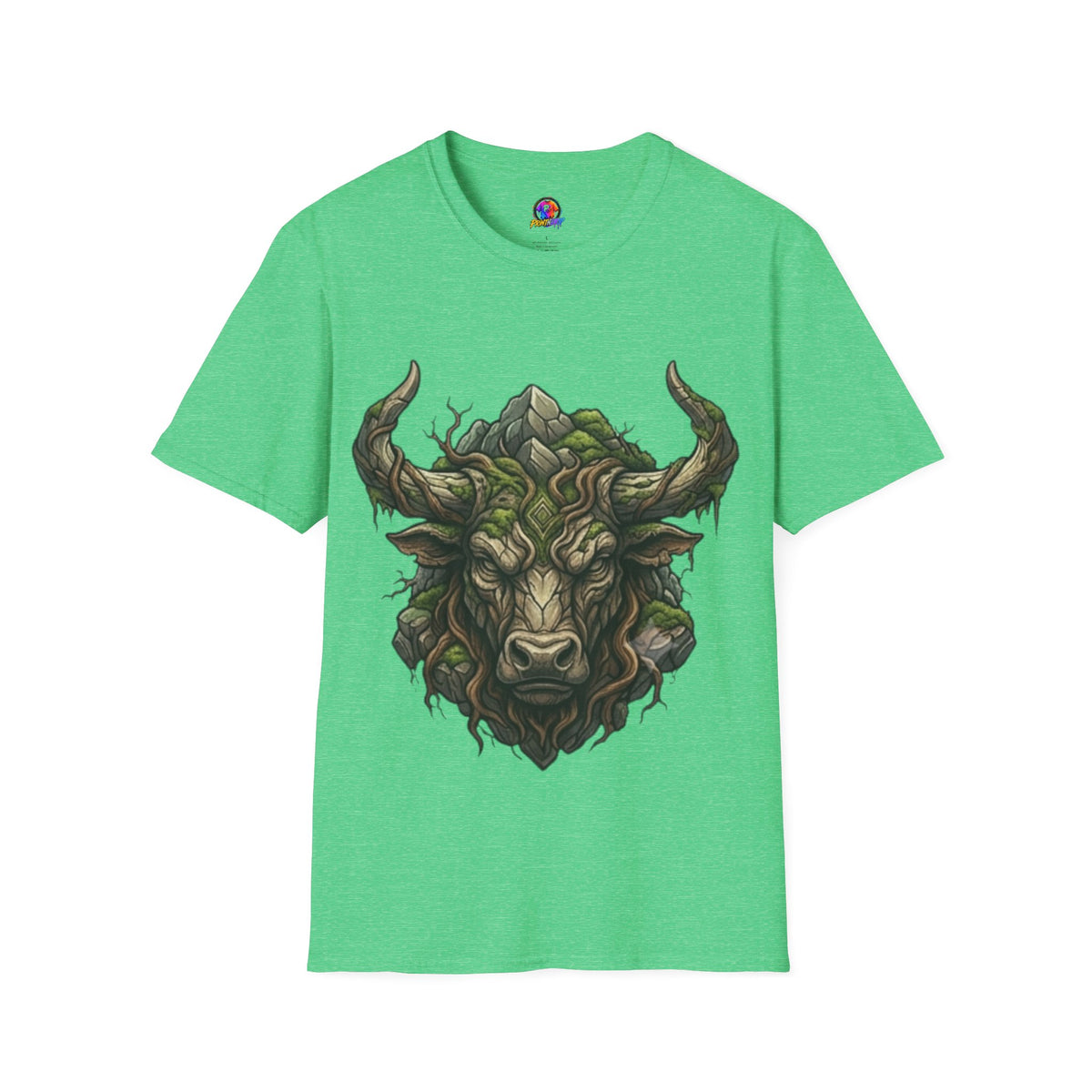 Taurus Greenman Bull T-Shirt — Nature Spirit Woodland Bull Graphic Tee