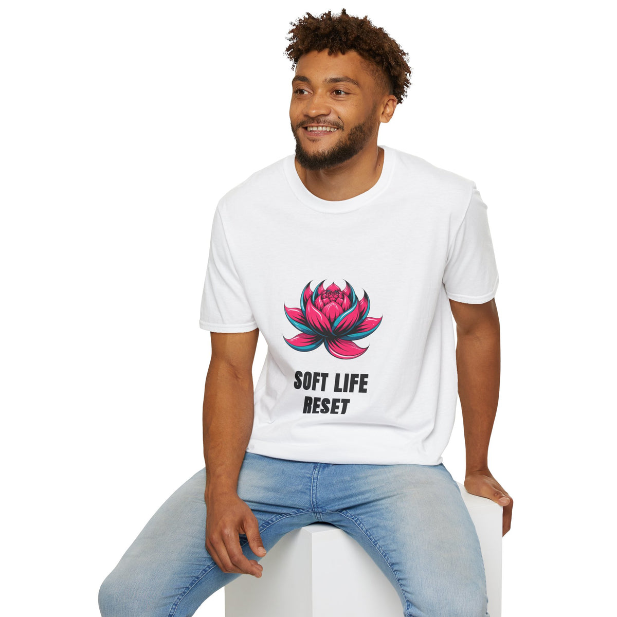 Lotus Graphic T-Shirt — 'Soft Life Reset' Relaxed Tee - Trending Now - August 2026