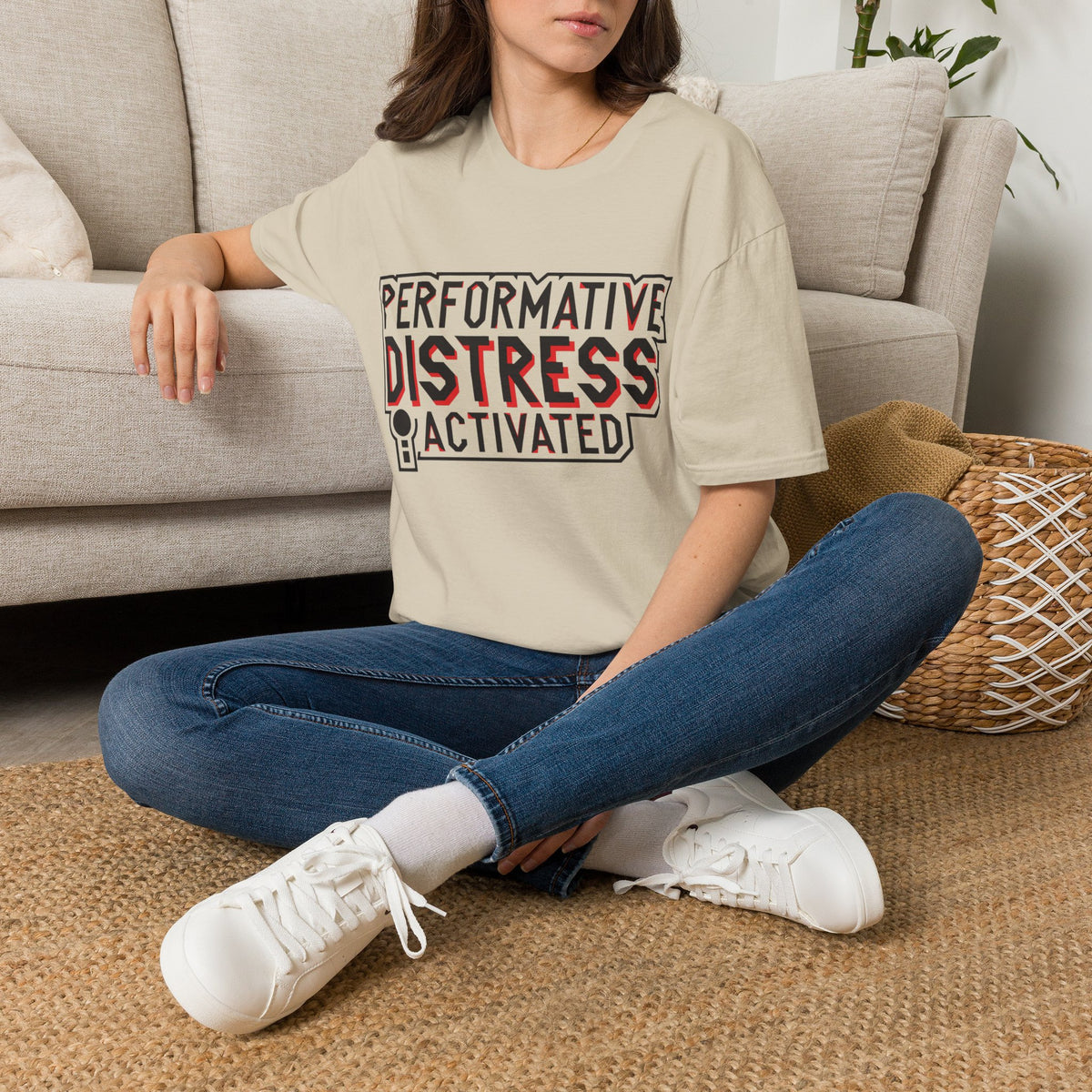 Performative Distress Activated T-Shirt - Trending Now - August 2026