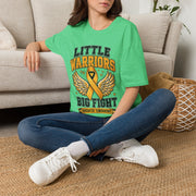 Kids T-Shirt — "Little Warriors Big Fight" Childhood Cancer Awareness Tee