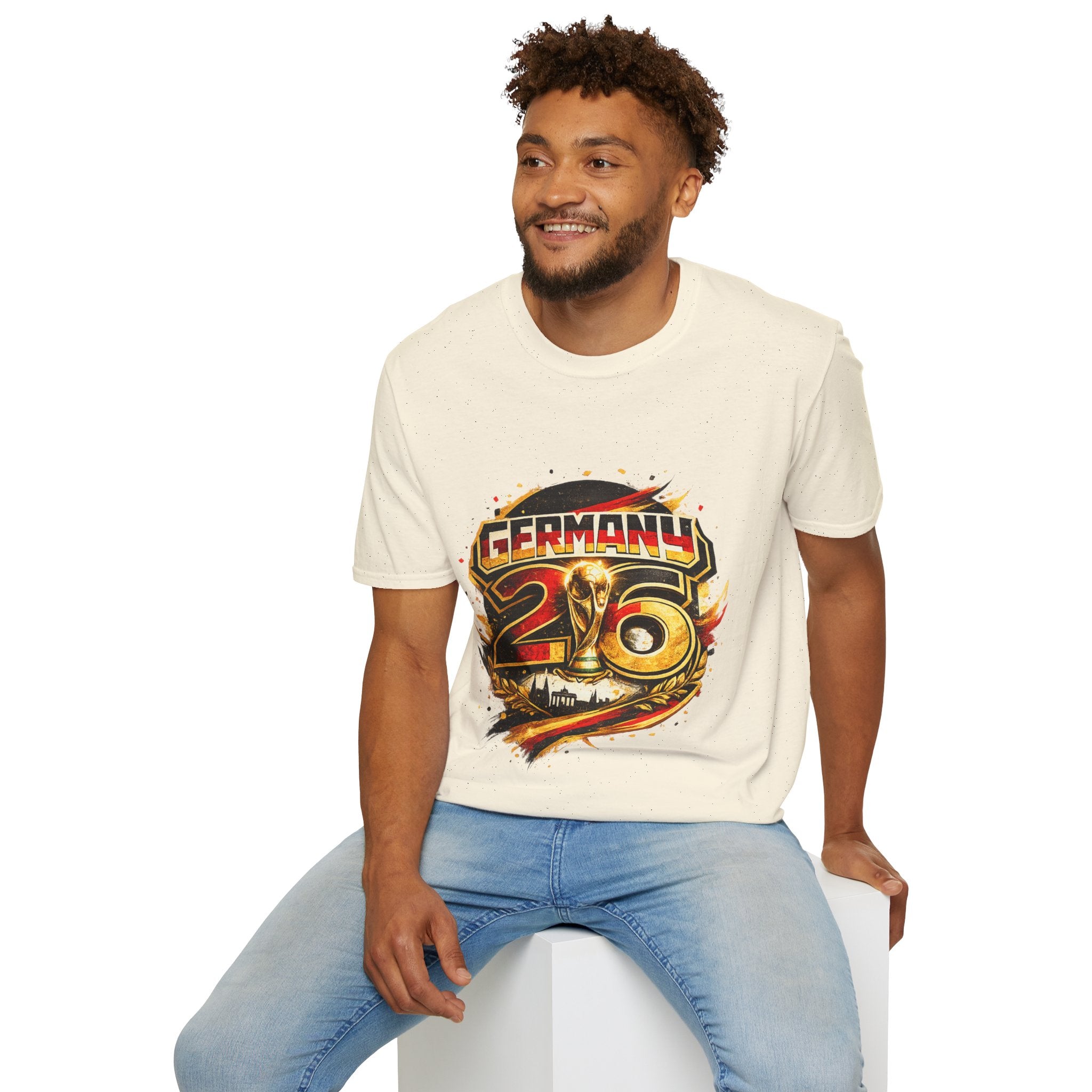 Germany 26 Skull Graphic T‑Shirt — Retro Soccer Fan Tee