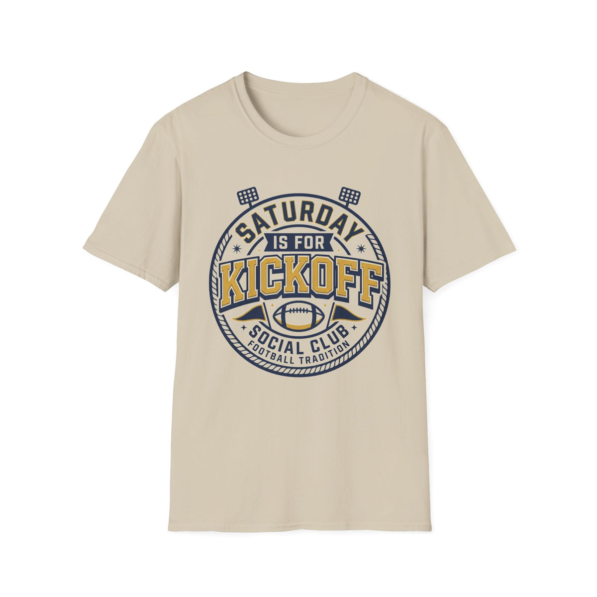 Saturday Night Kickoff T-Shirt — Vintage Football Game Day Tee - Trending Now - August 2026
