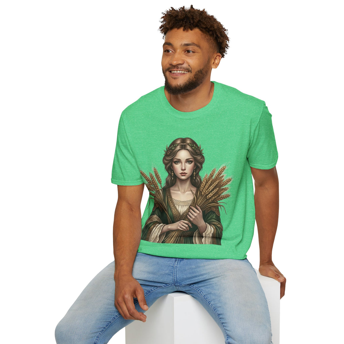 Goddess of Harvest T‑Shirt — Wheat Maiden Graphic Tee