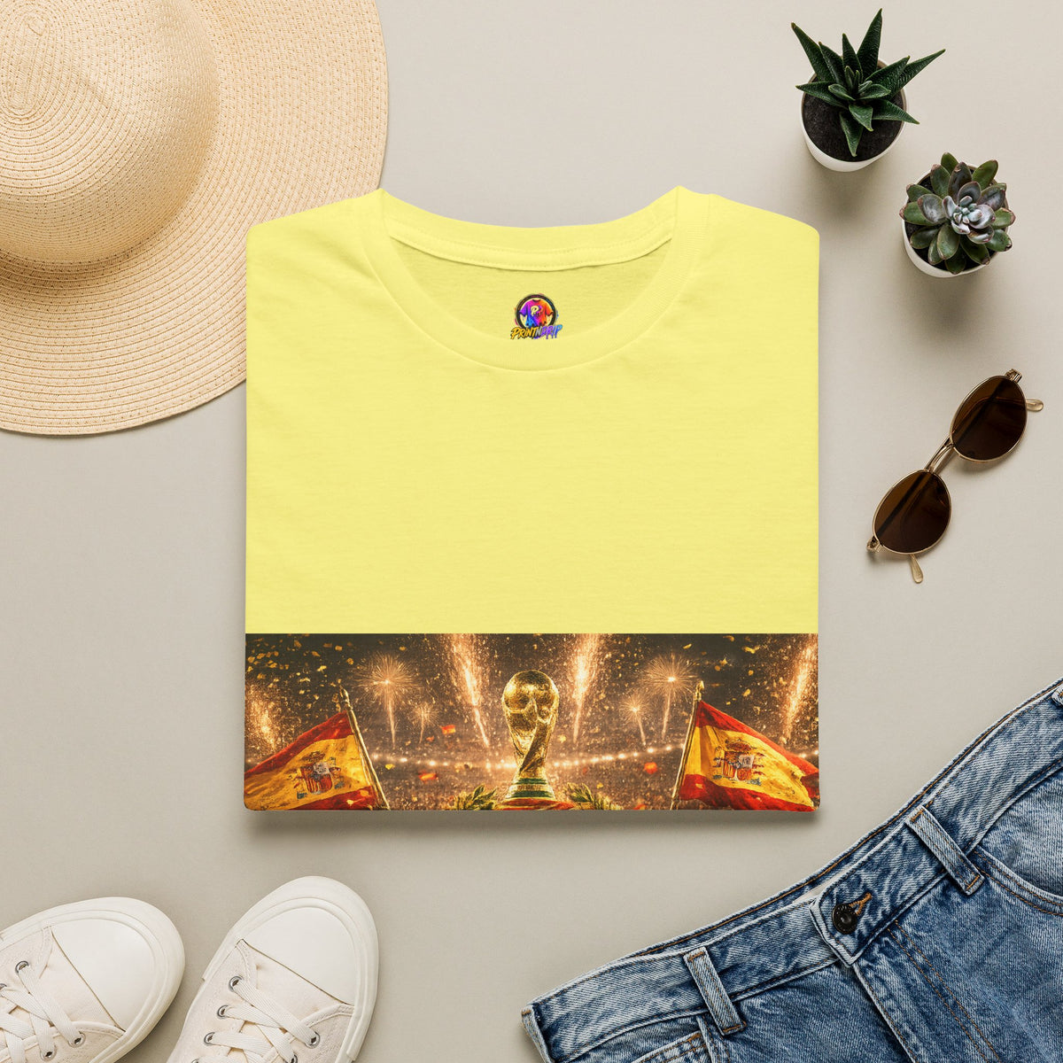 World Cup Champions T-Shirt — Spanish Football Victory Design