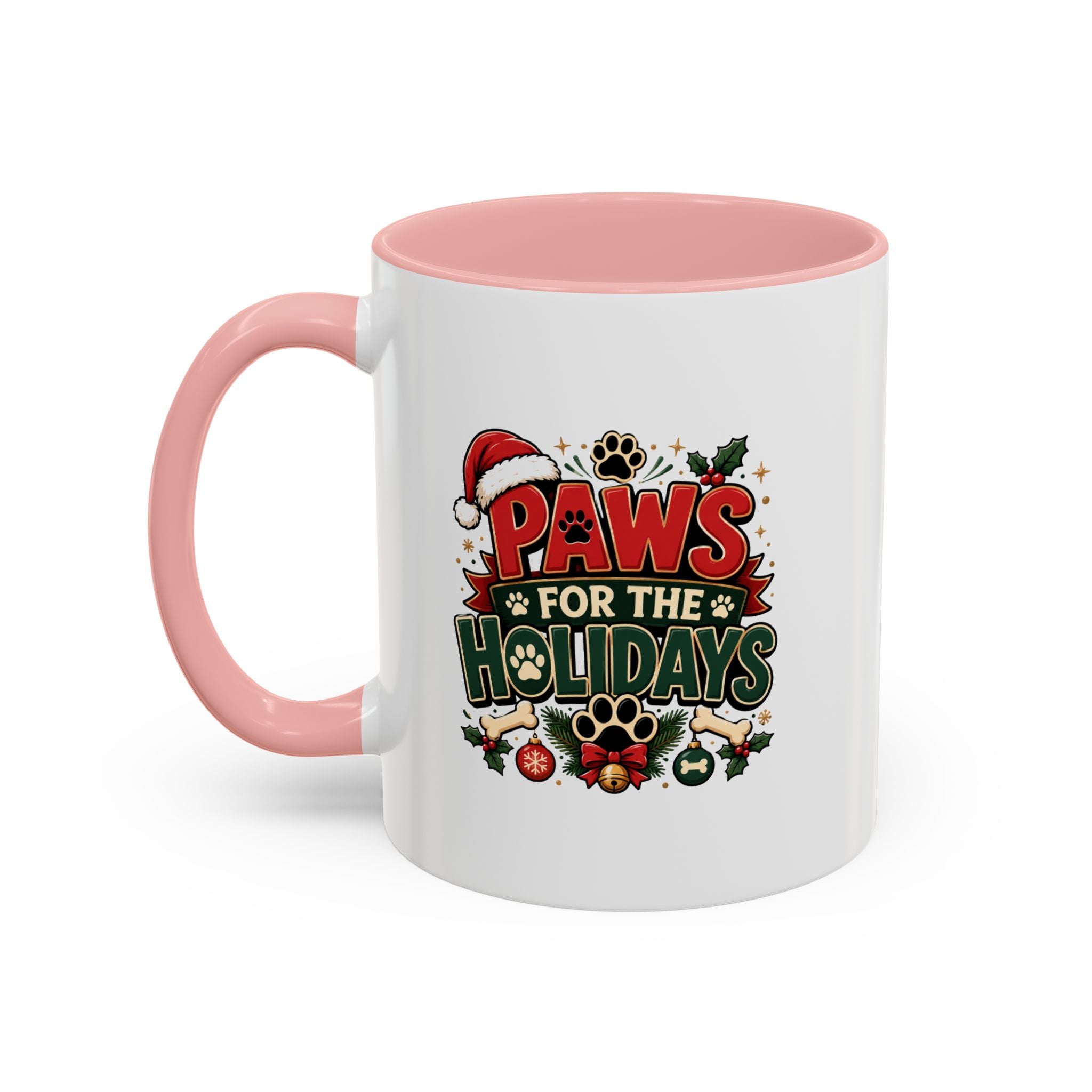 Paws for the Holidays Coffee Mug - Festive Pet Lover Accent Mug