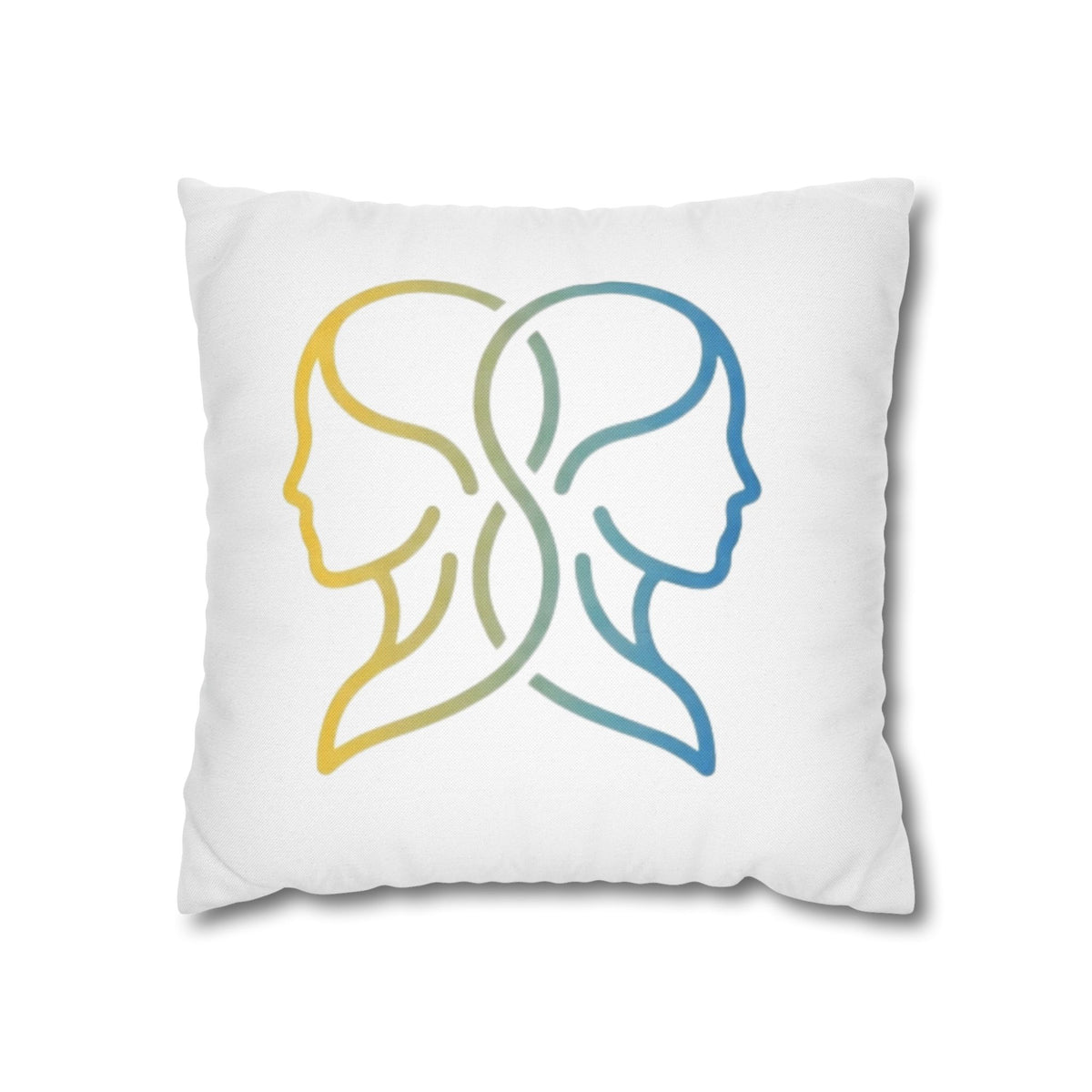 Gemini Zodiac Pillowcase — Dual-Face Gradient Astrology Throw Pillow Cover