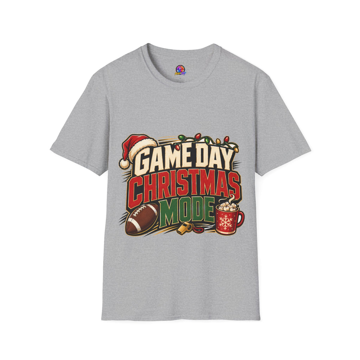 Game Day Christmas T-Shirt — Football Holiday Mode Tee