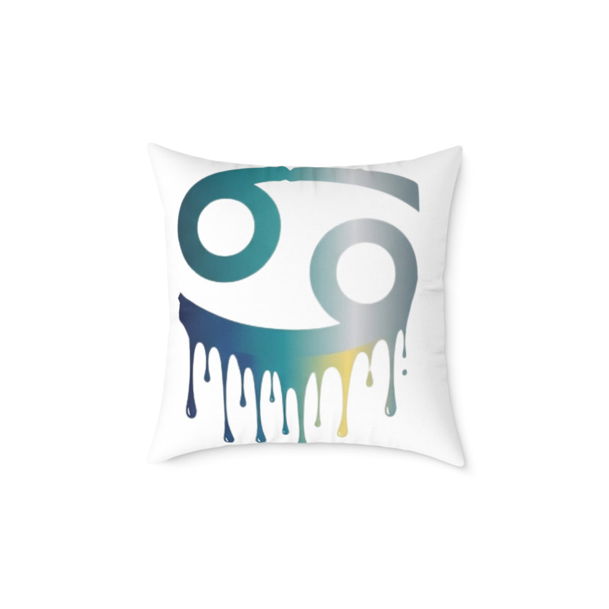 Cancer Zodiac Drip Pillow — Astrological Sign Home Decor