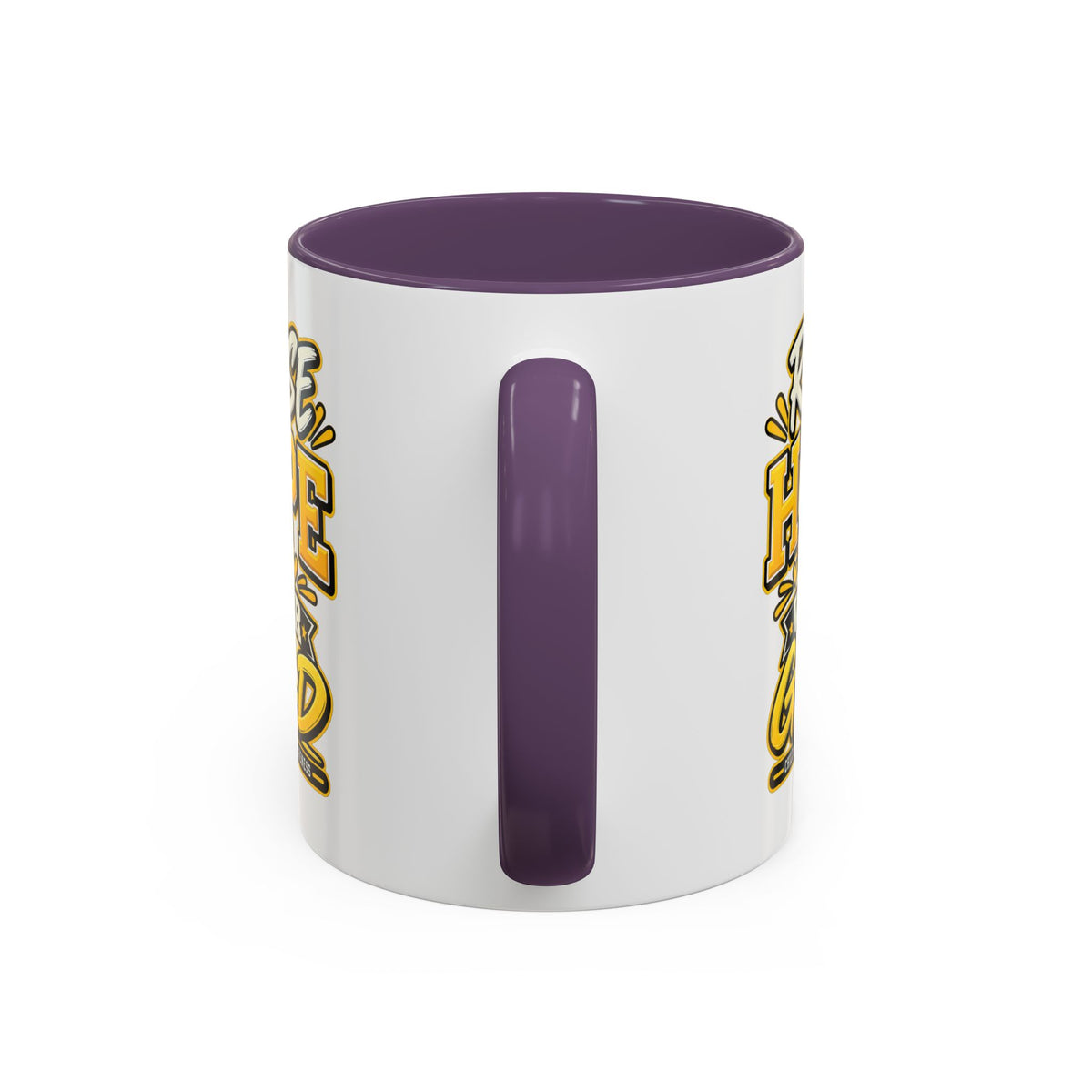 Raise Hope Wear Gold Cancer Awareness Coffee Mug (Accent, 11/15oz)