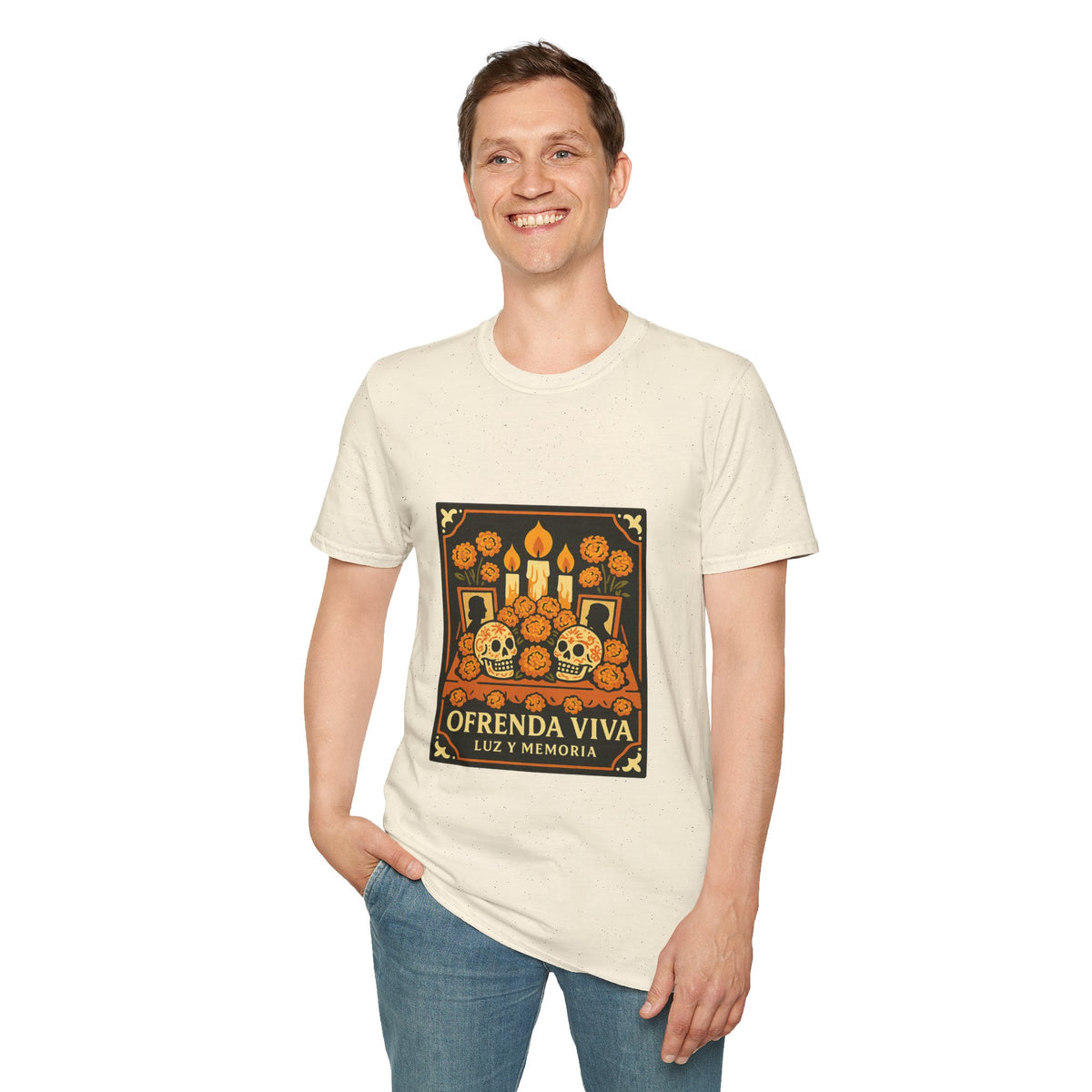 Day of the Dead T-Shirt — 'Ofrenda Viva' Calavera Altar Design - Trending Now - October 2026