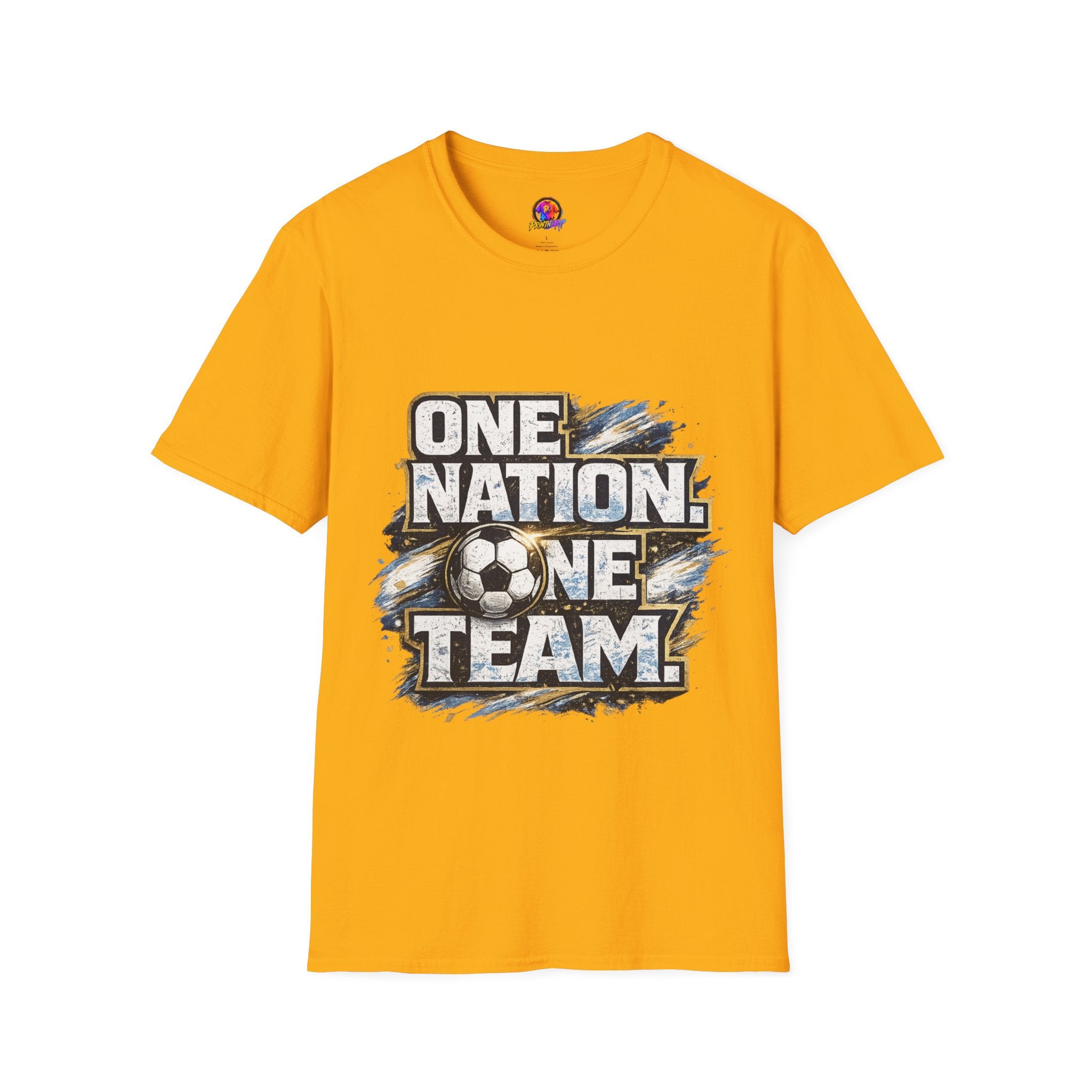 One Nation One Team Soccer T-Shirt — Supportive Fan Tee