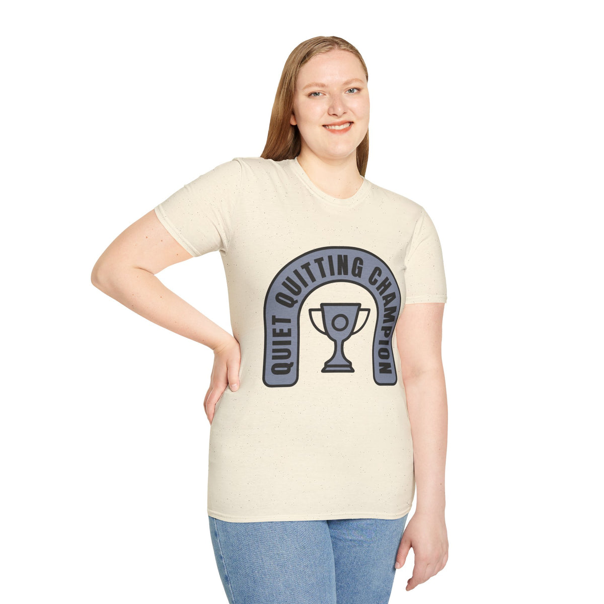 Quiet Quitting Champion T-Shirt — Funny Workplace Trophy Tee - Trending Now - August 2026