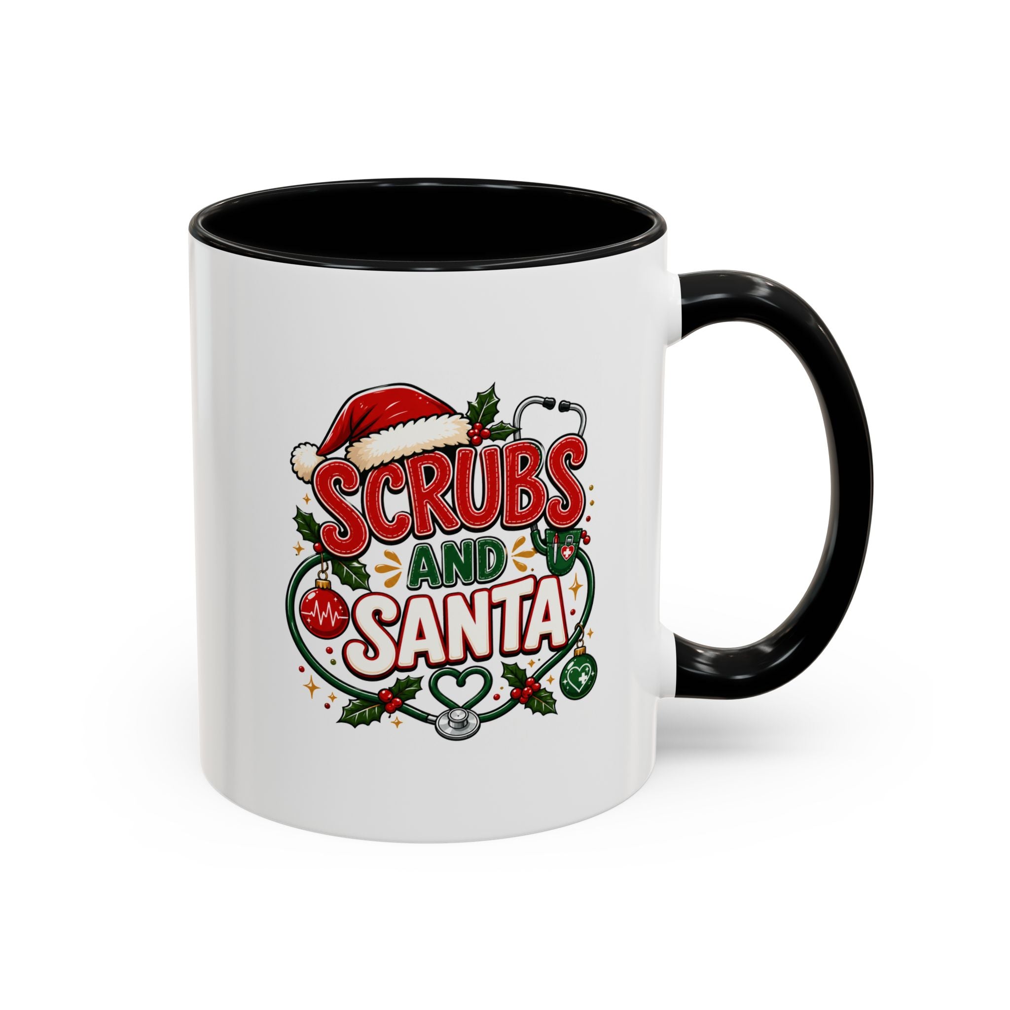 Scrubs and Santa Christmas Coffee Mug