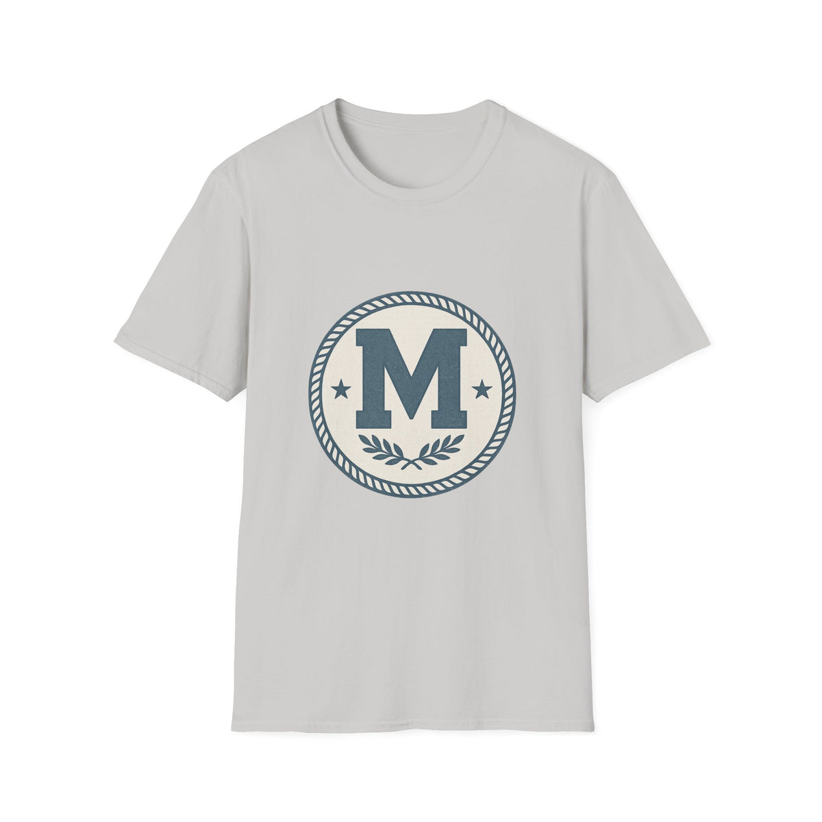 Monogram M Crest T‑Shirt — Vintage Initial Logo Tee - Trending Now - August 2026
