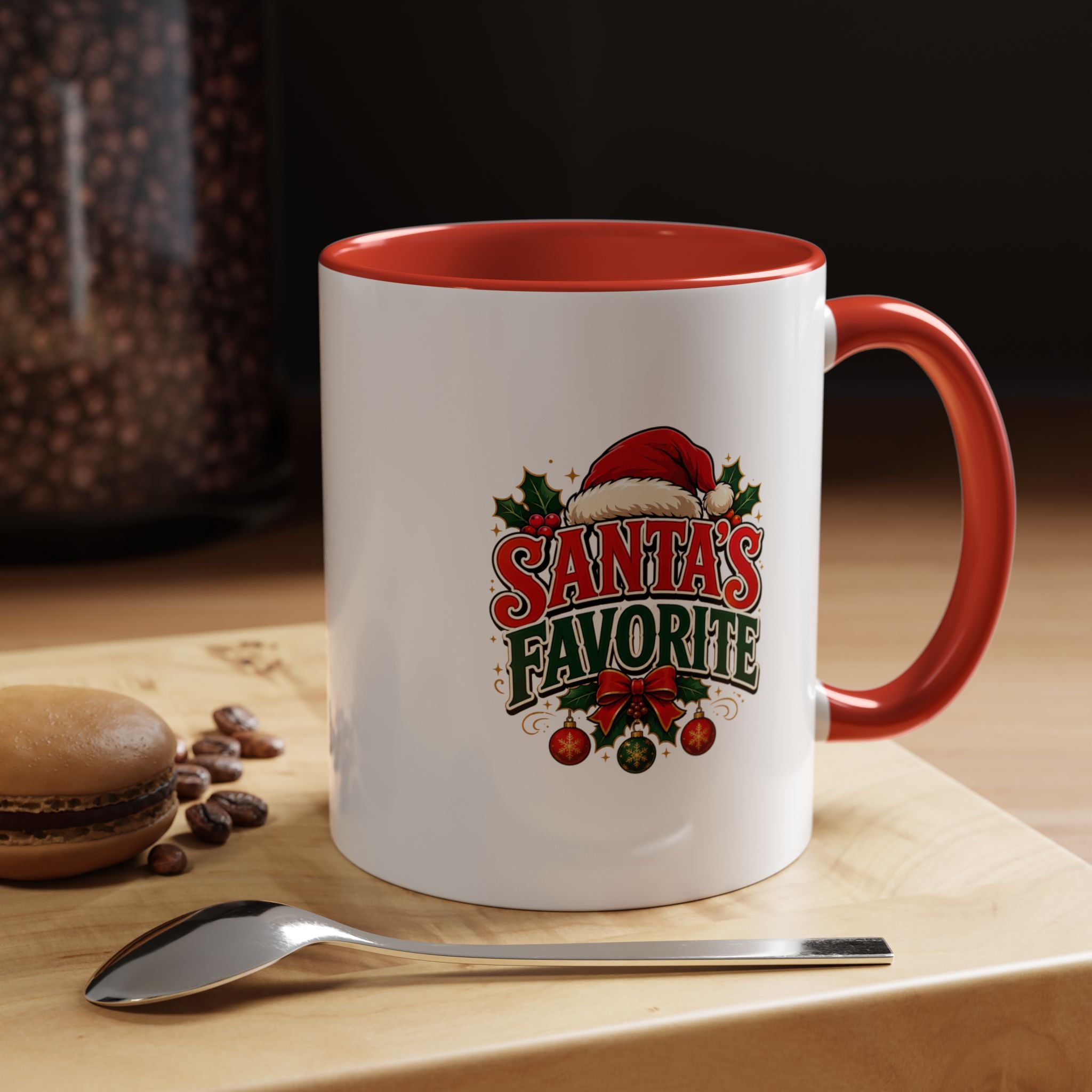 Santa's Favorite Accent Coffee Mug – Festive Holiday Ceramic Gift
