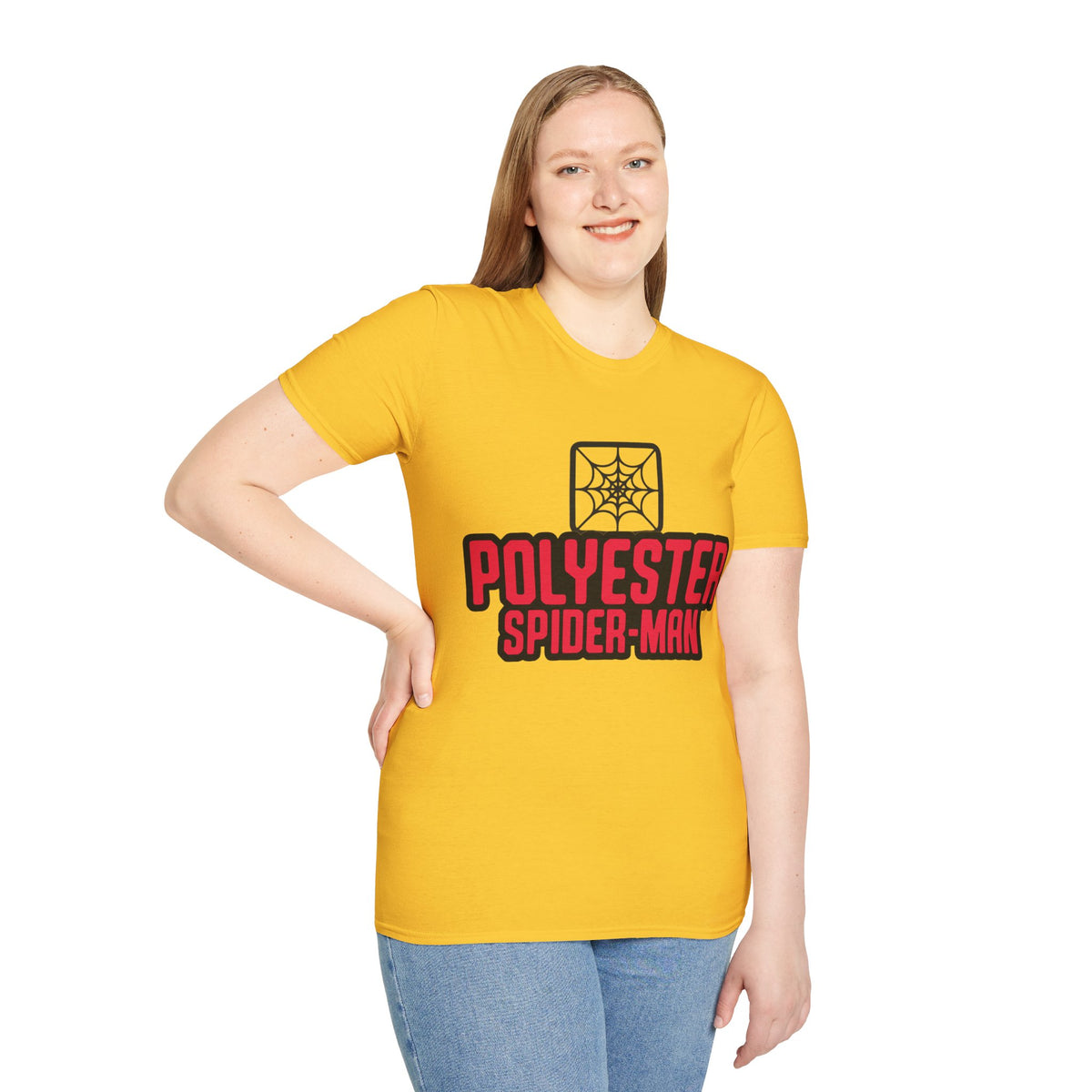 Spider-Man Polyester Graphic Tee — Bold Retro Logo Spiderweb T-Shirt - Trending Now - August 2026