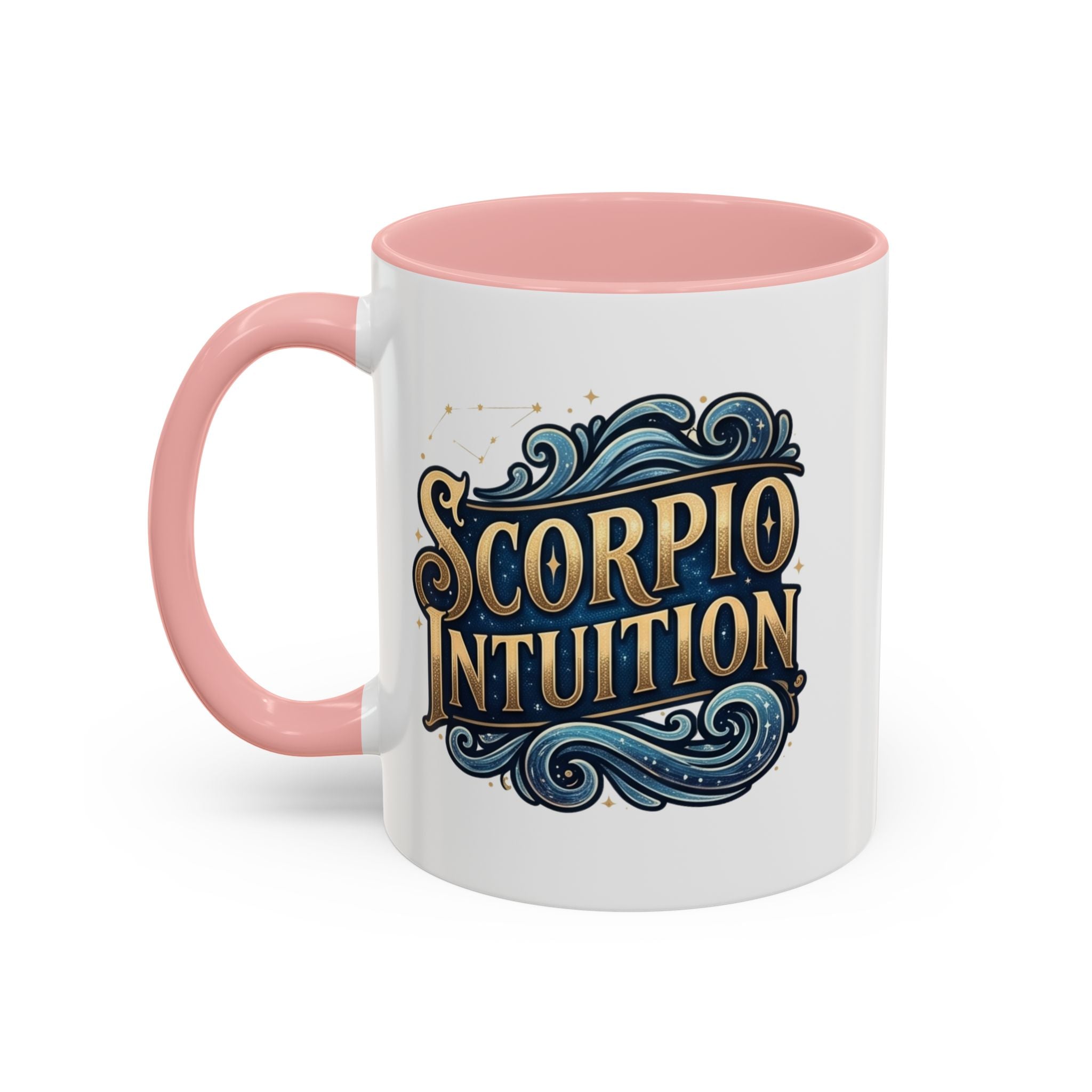 Scorpio Intuition Accent Coffee Mug — Zodiac Astrology Gift