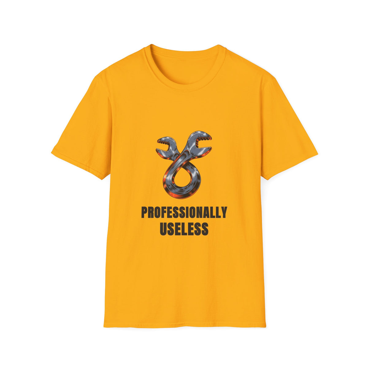T-Shirt — 'Professionally Useless' Wrench Graphic Tee - Trending Now - August 2026