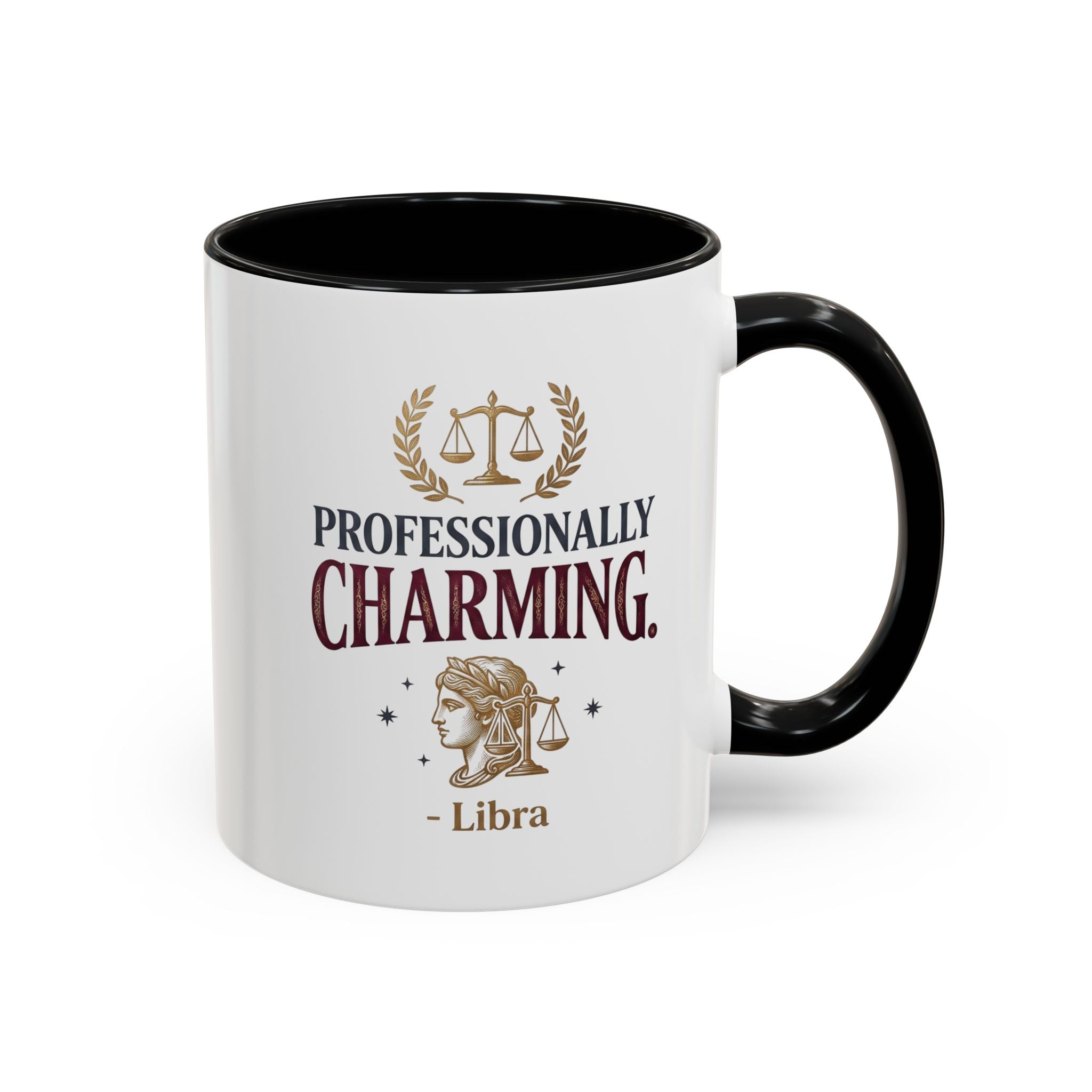 Libra 'Professionally Charming' Accent Coffee Mug — Zodiac Astrology Gift