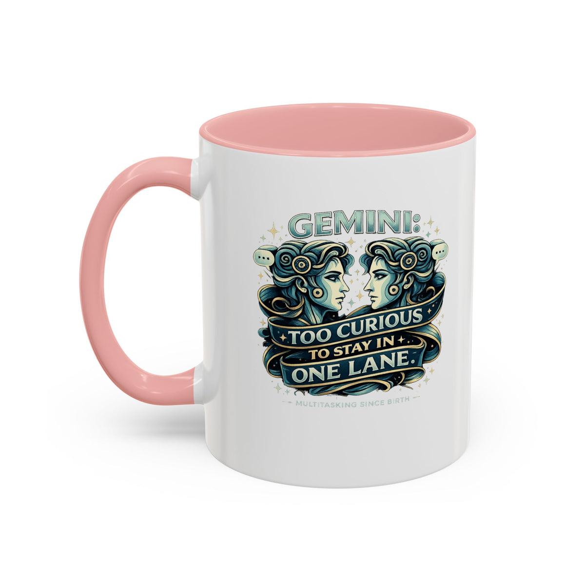 Zodiac Gemini Accent Coffee Mug