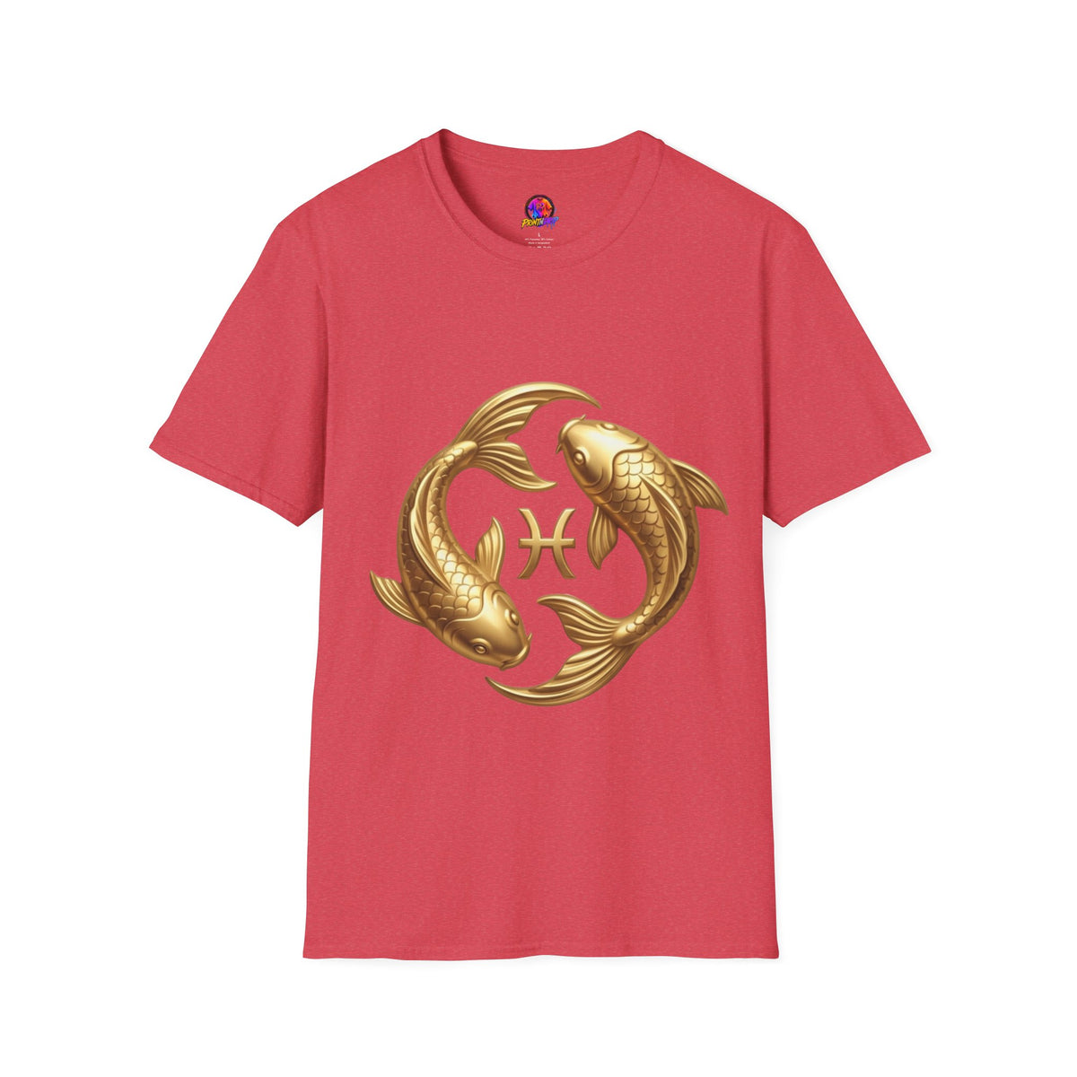 Pisces Gold Fish T-Shirt — Zodiac Symbol Astrology Tee