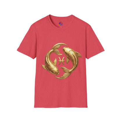 Pisces Gold Fish T-Shirt — Zodiac Symbol Astrology Tee