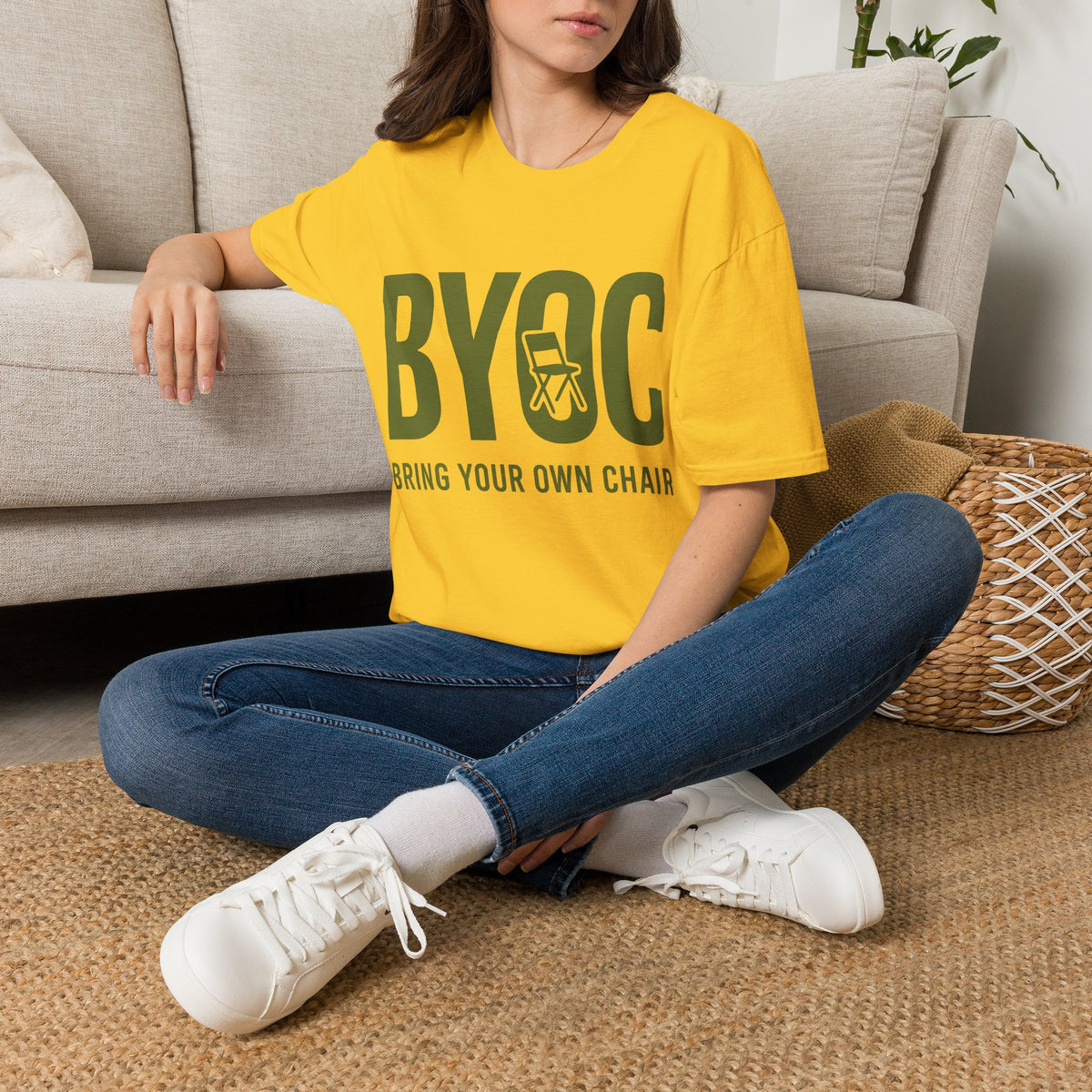 BYOC T-Shirt — Bold Minimalist Text Tee (Bring Your Own Coffee) - Trending Now - August 2026