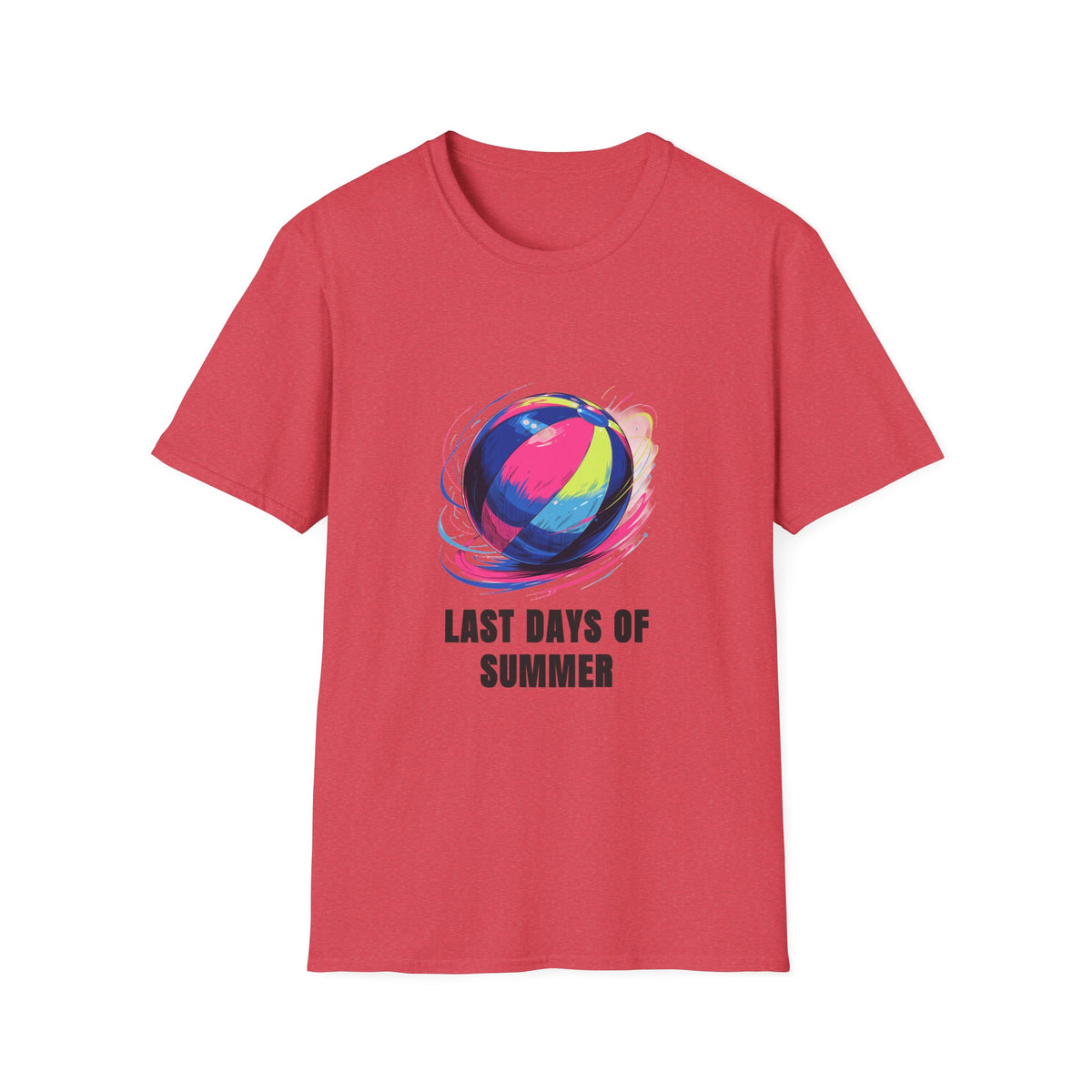 Last Days of Summer T-Shirt — Colorful Beach Ball Graphic Tee - Trending Now - August 2026
